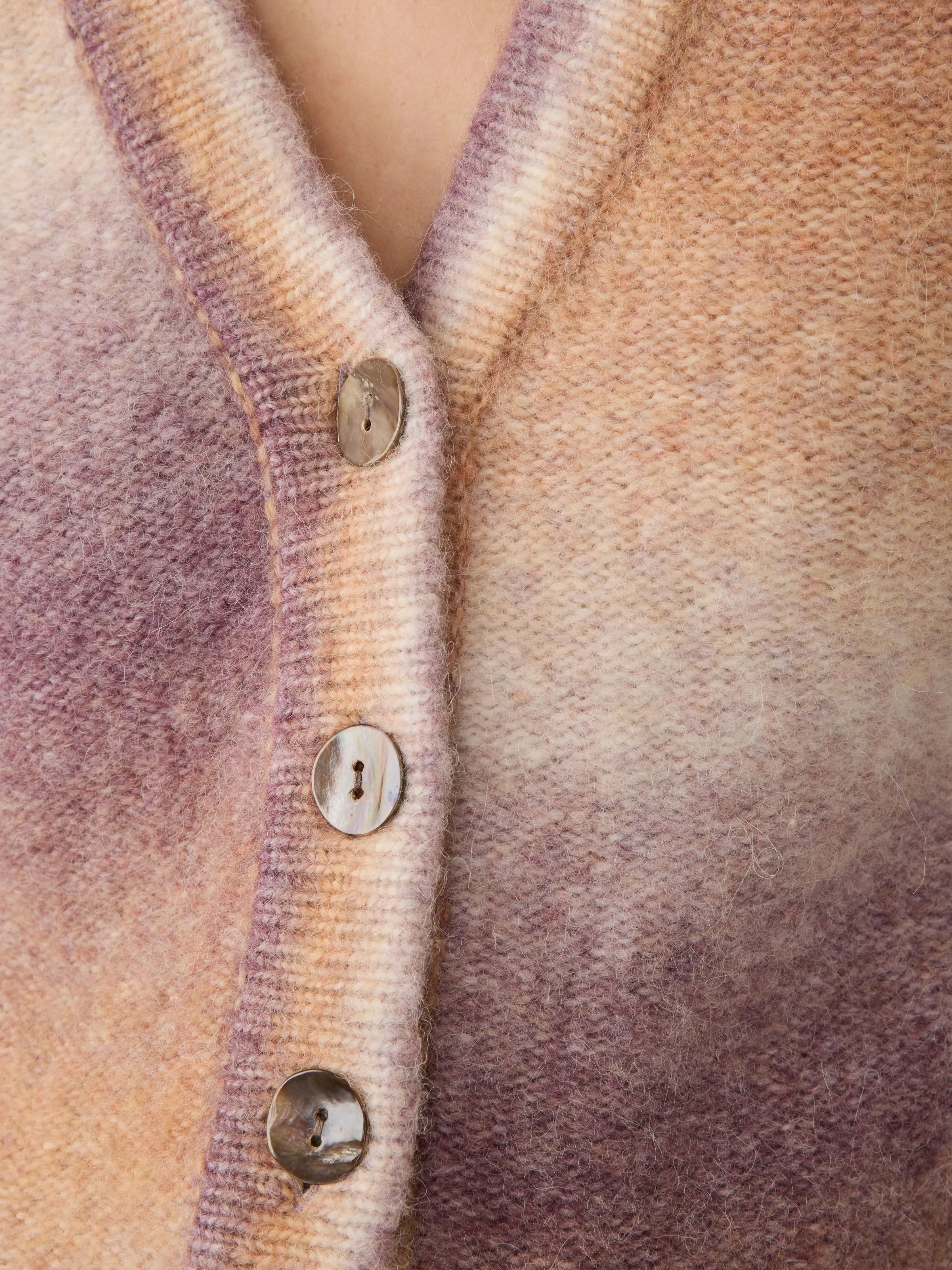 Seaside Spacedye Cardigan - Amethyst Dusk sold by Faherty product image thumbnail 2