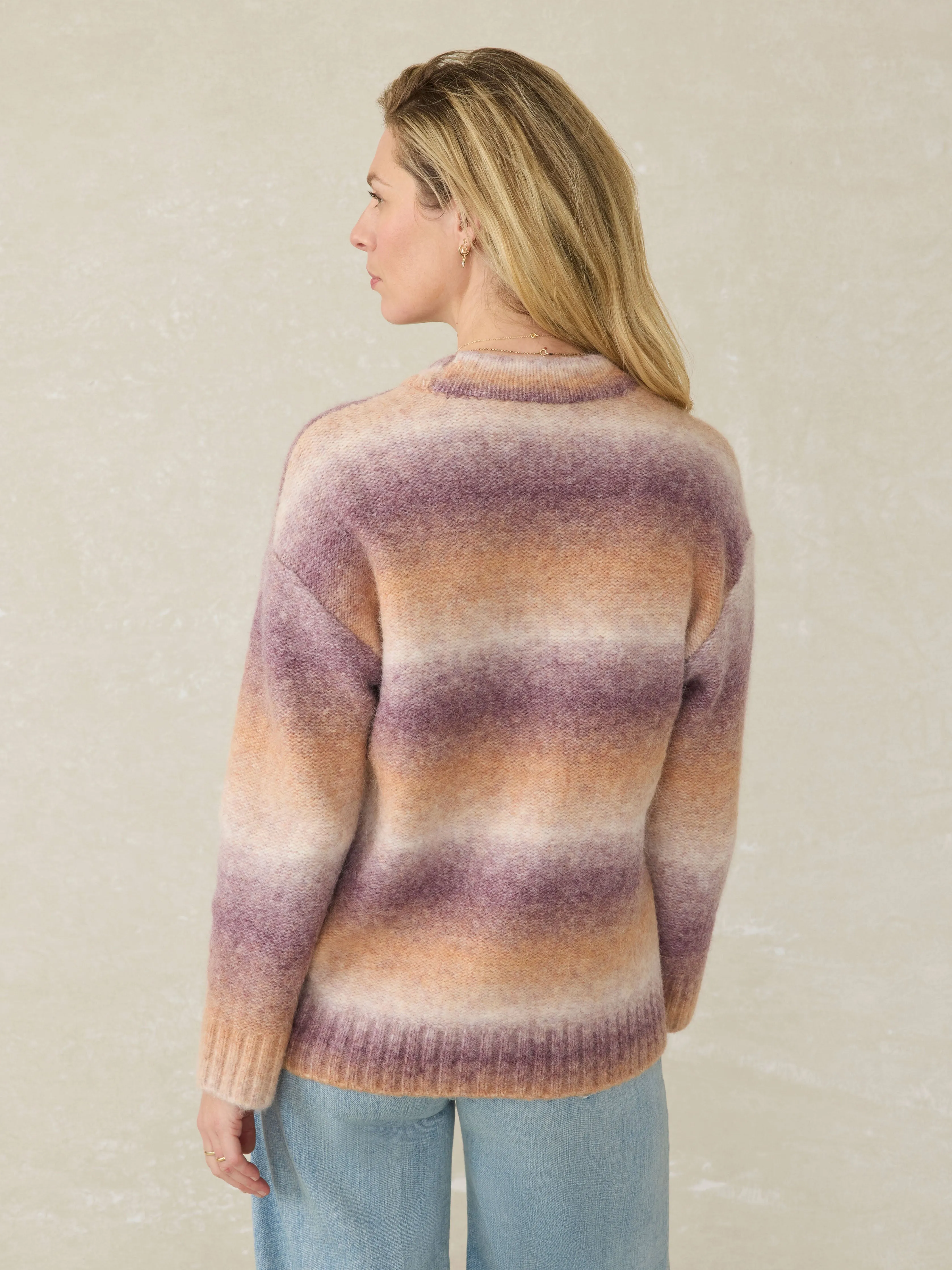 Seaside Spacedye Cardigan - Amethyst Dusk sold by Faherty product image thumbnail 5