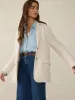 Inlet Knit Blazer - Light Oatmeal Melange sold by Faherty