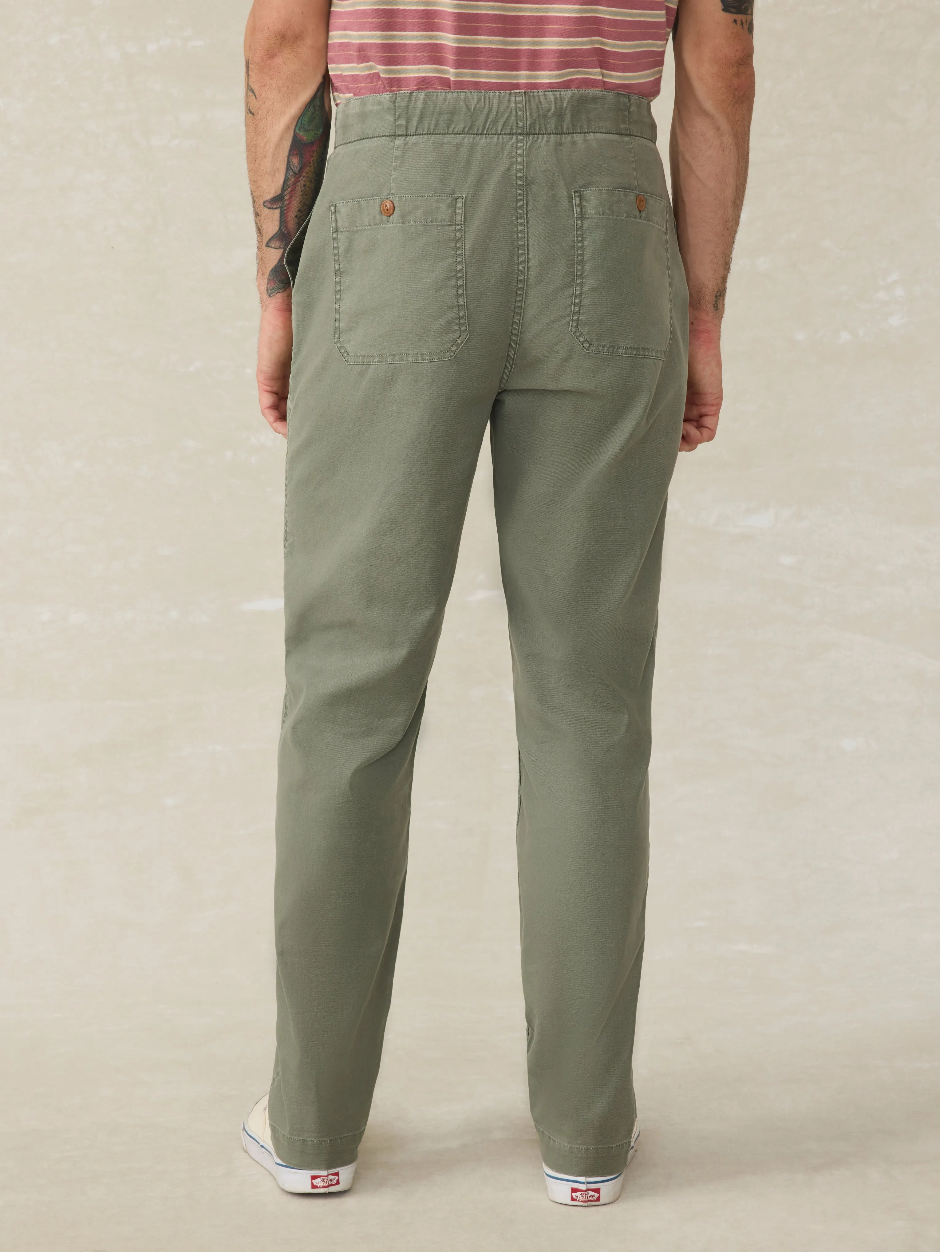 Dune Utility Pant - Desert Olive sold by Faherty product image thumbnail 5