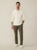 Long-Sleeve Field Knit Polo - Coastal Cream sold by Faherty