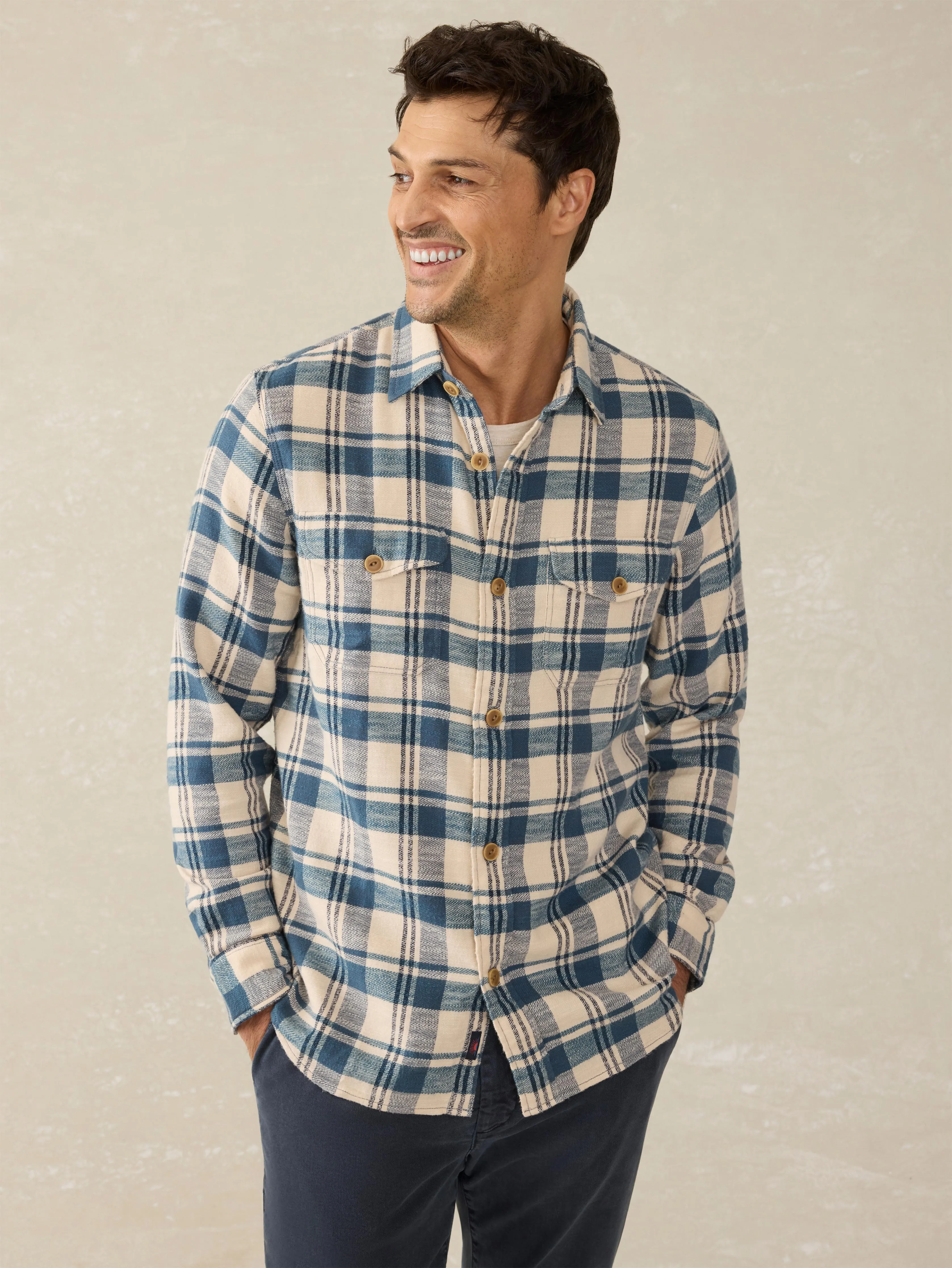 Mill Creek Overshirt - Mill Creek Plaid sold by Faherty