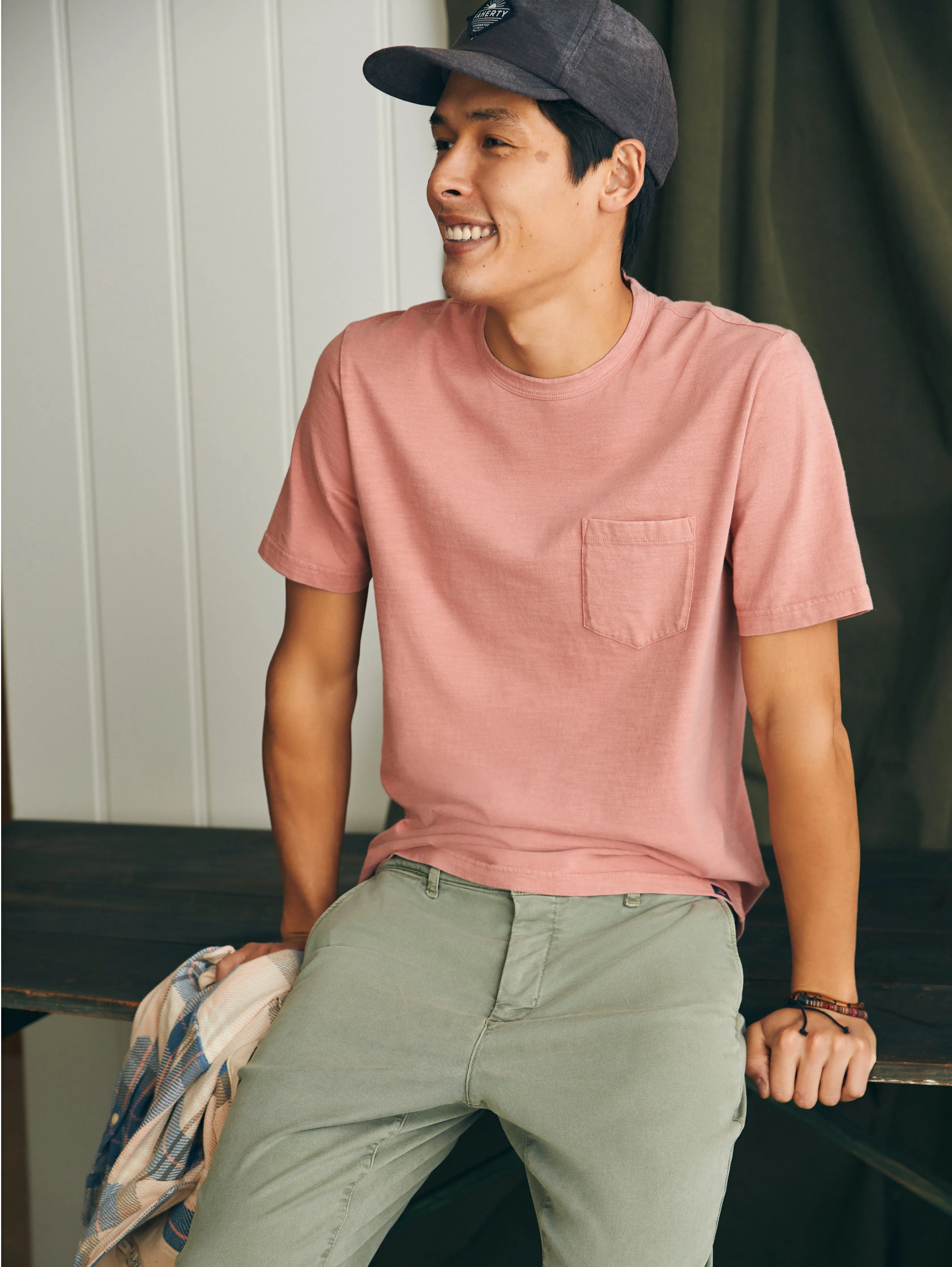 Sunwashed Pocket Tee - Faded Flag sold by Faherty product image thumbnail 3