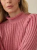 Sunwashed Cotton Rollneck Sweater - Baroque Rose sold by Faherty