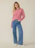 Sunwashed Cotton Rollneck Sweater - Baroque Rose sold by Faherty
