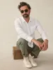 Laguna Linen Shirt - White sold by Faherty