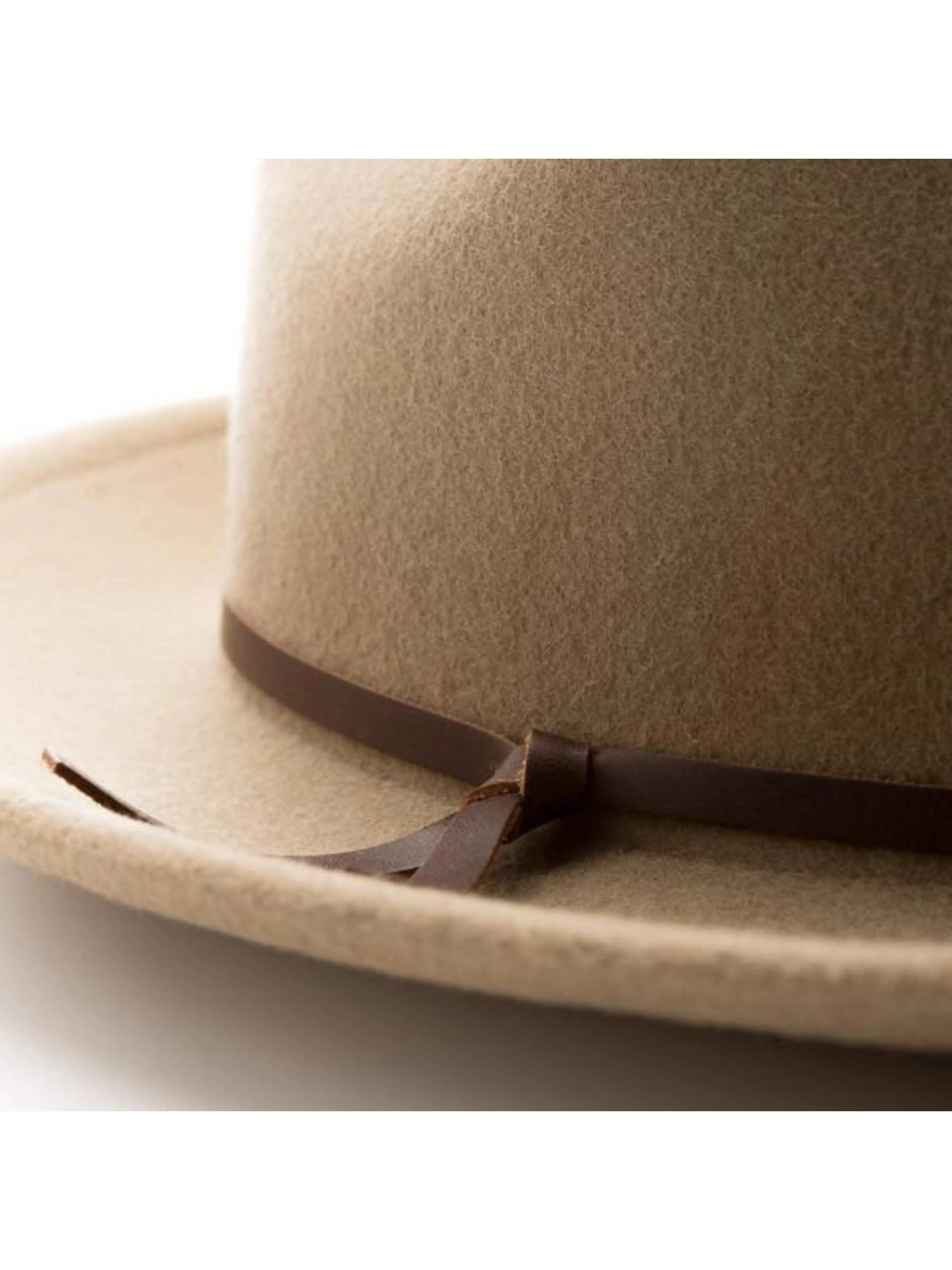 Yellow 108 Luke Fedora - Putty sold by Faherty product image thumbnail 3