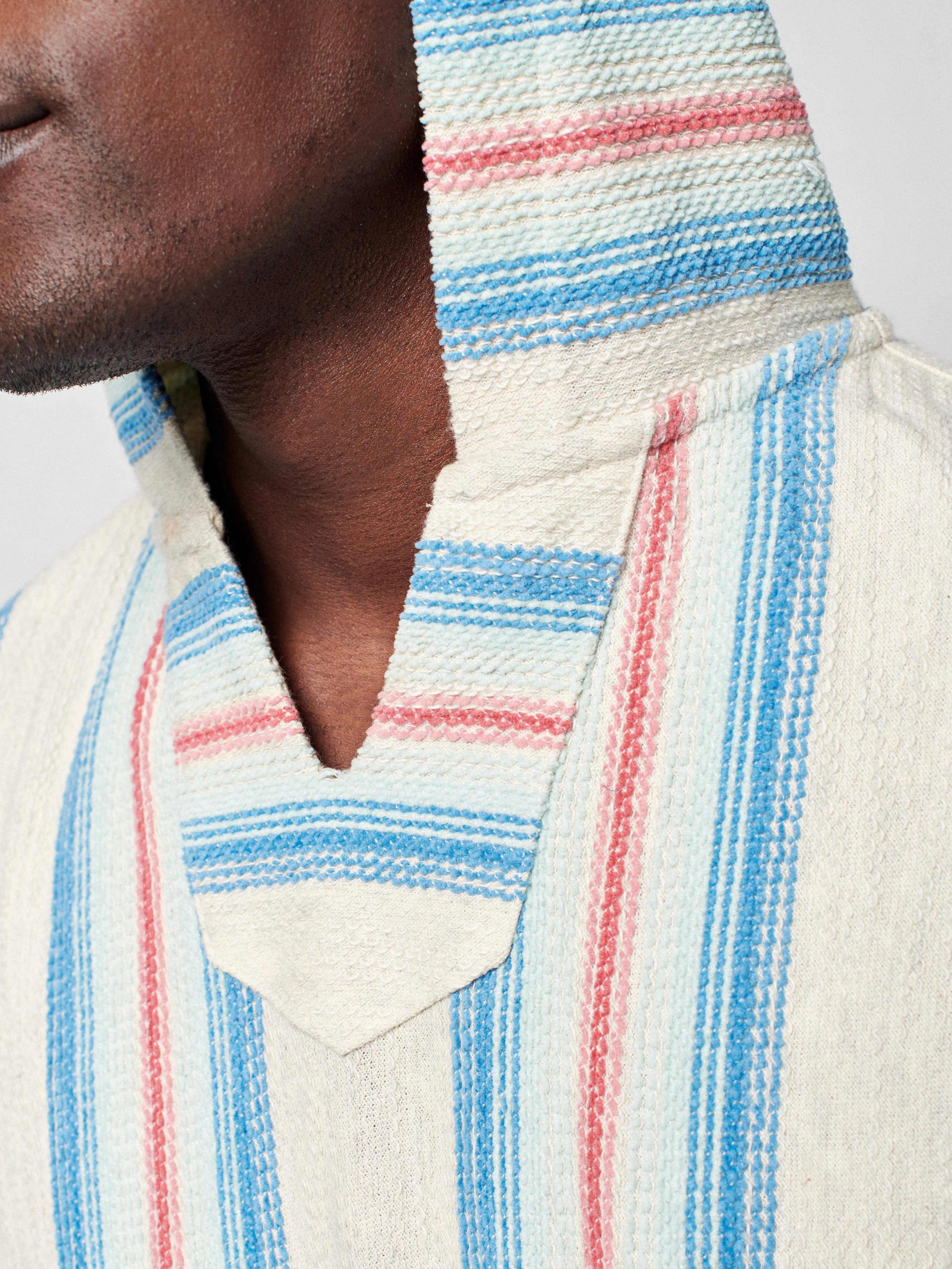 Biarritz French Terry Hoodie - Pacific Break Stripe sold by Faherty product image thumbnail 3