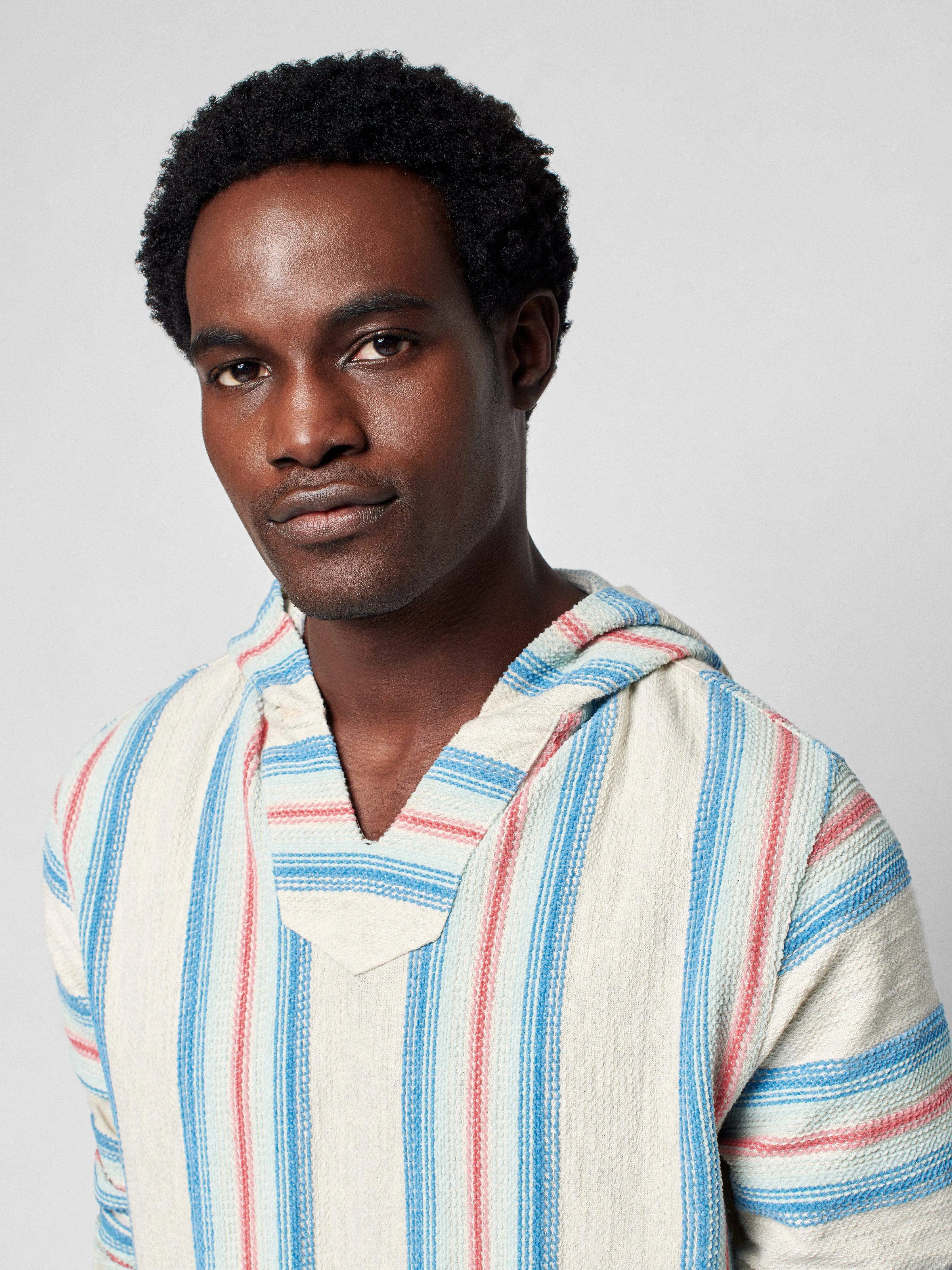 Biarritz French Terry Hoodie - Pacific Break Stripe sold by Faherty product image thumbnail 4