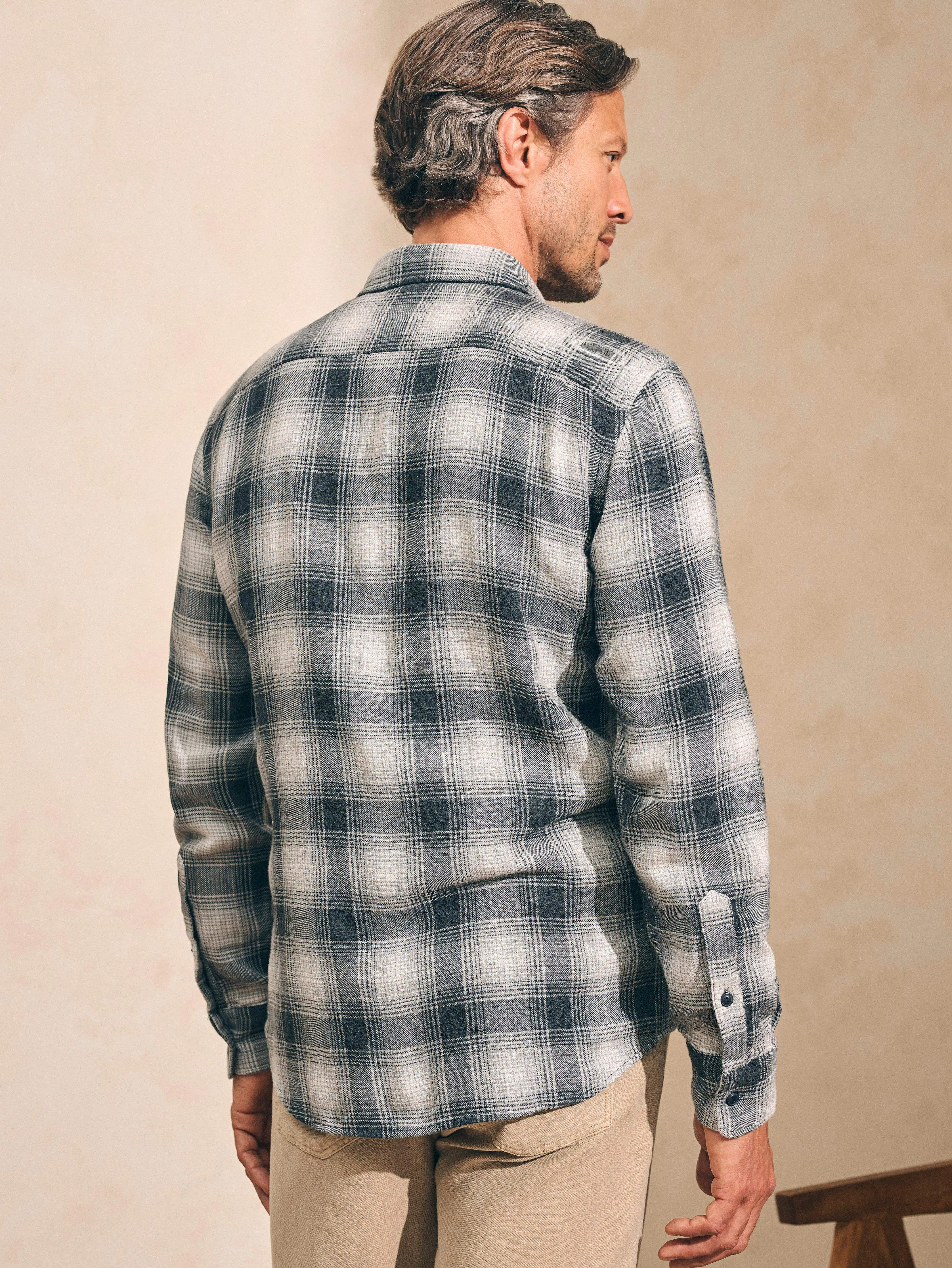 Malibu Shirt - Boss Shadow Plaid sold by Faherty product image thumbnail 4