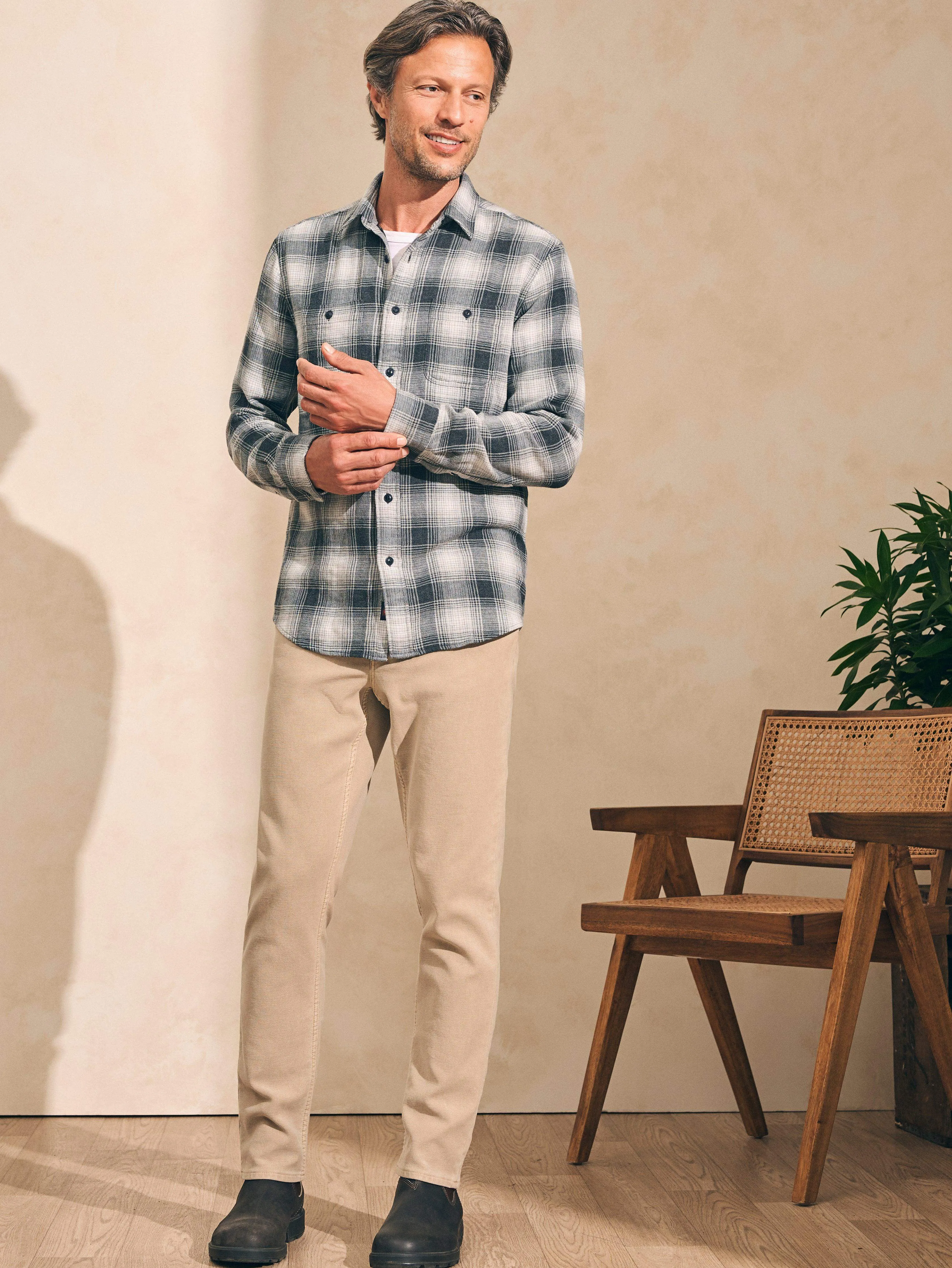 Malibu Shirt - Boss Shadow Plaid sold by Faherty product image thumbnail 3