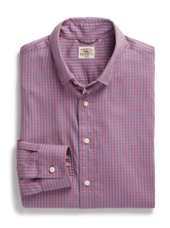 Movement™ Sport Shirt - Blue Rose Gingham sold by Faherty