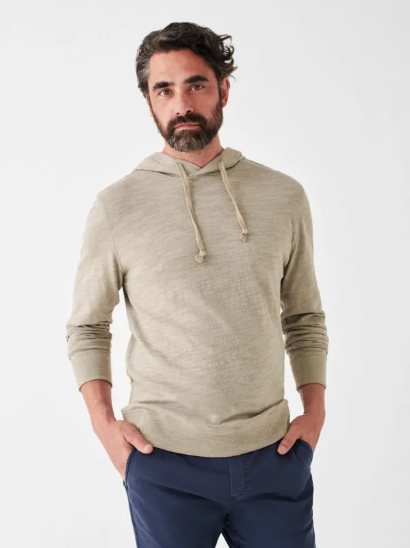 Slub Cotton Hoodie - Mountain Sand sold by Faherty