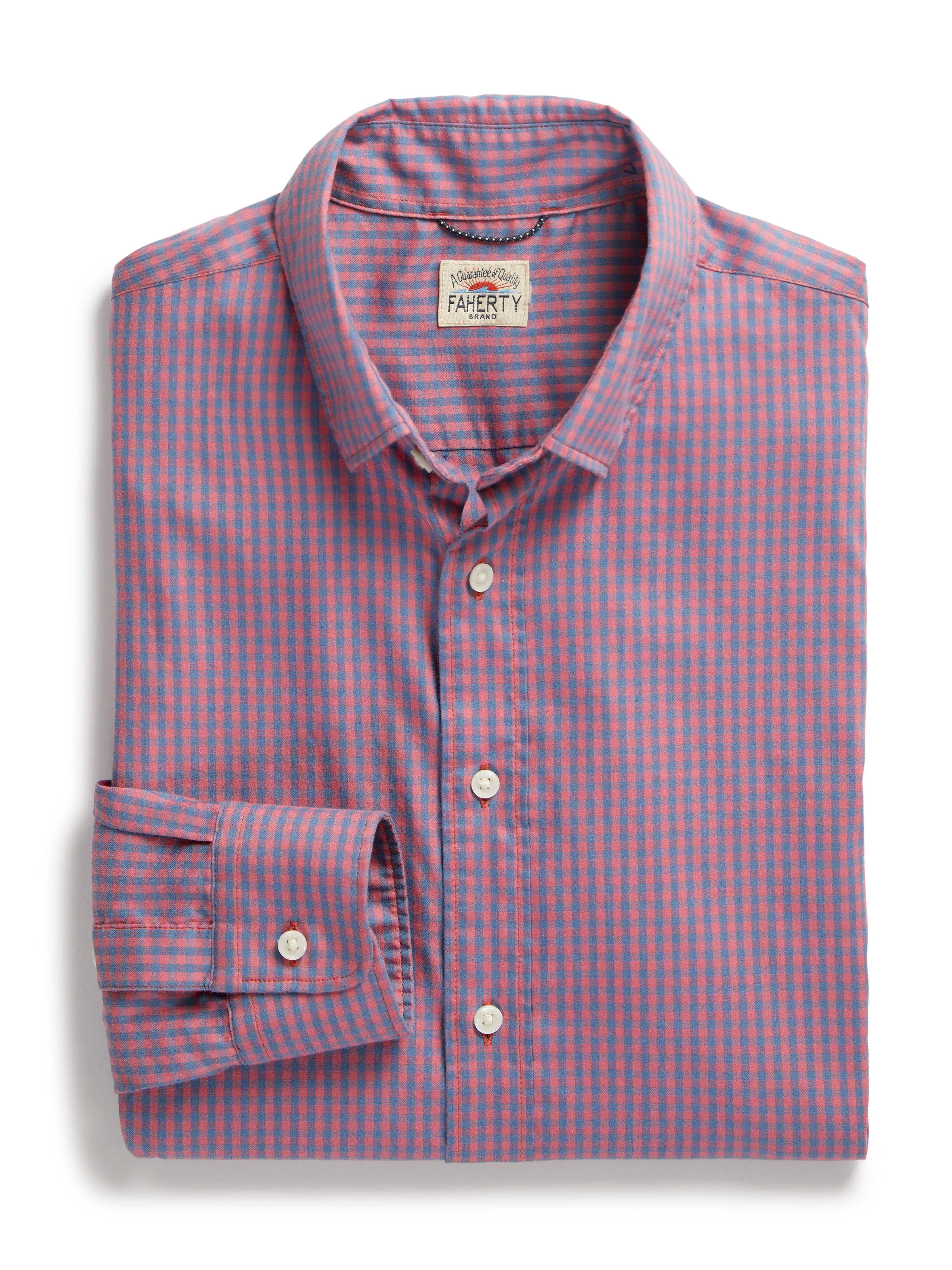 The Movement™ Shirt (Tall) - Blue Rose Gingham sold by Faherty