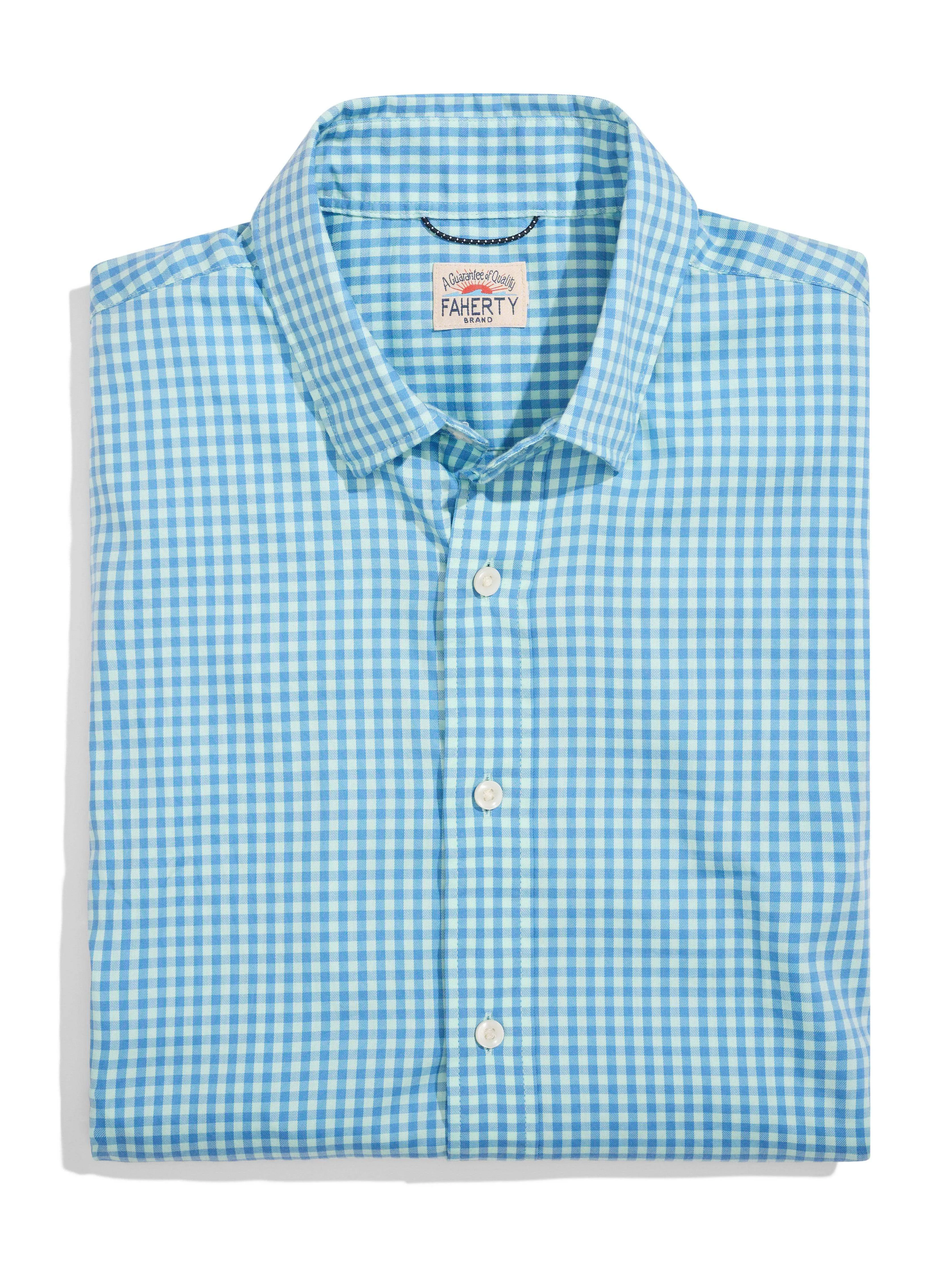 Movement™ Shirt - Sea Breeze Gingham sold by Faherty