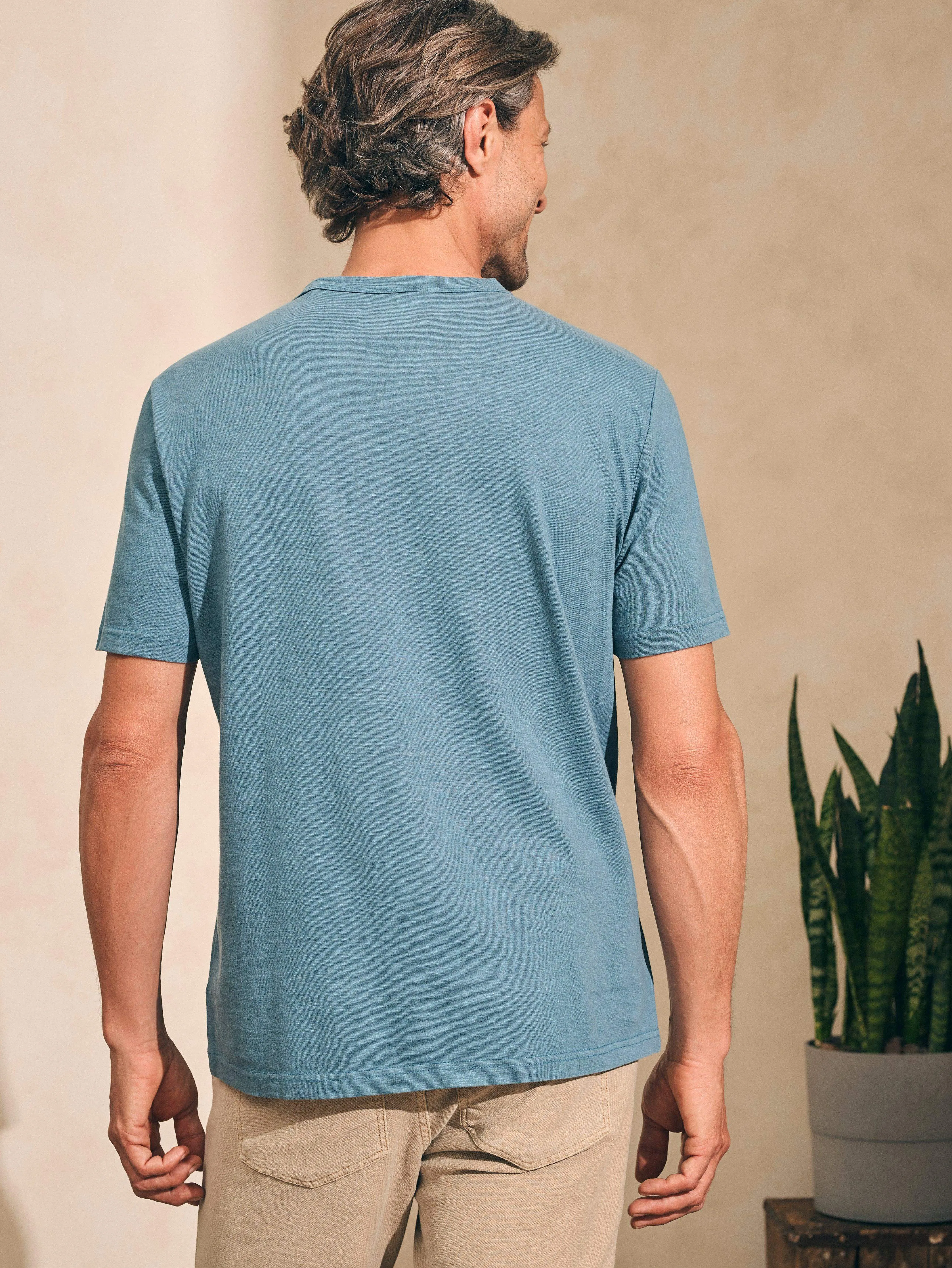 Sunwashed Pocket Tee - Deep Jade sold by Faherty product image thumbnail 4