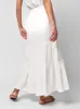 Dream Cotton Gauze Valentina Tiered Skirt - White sold by Faherty