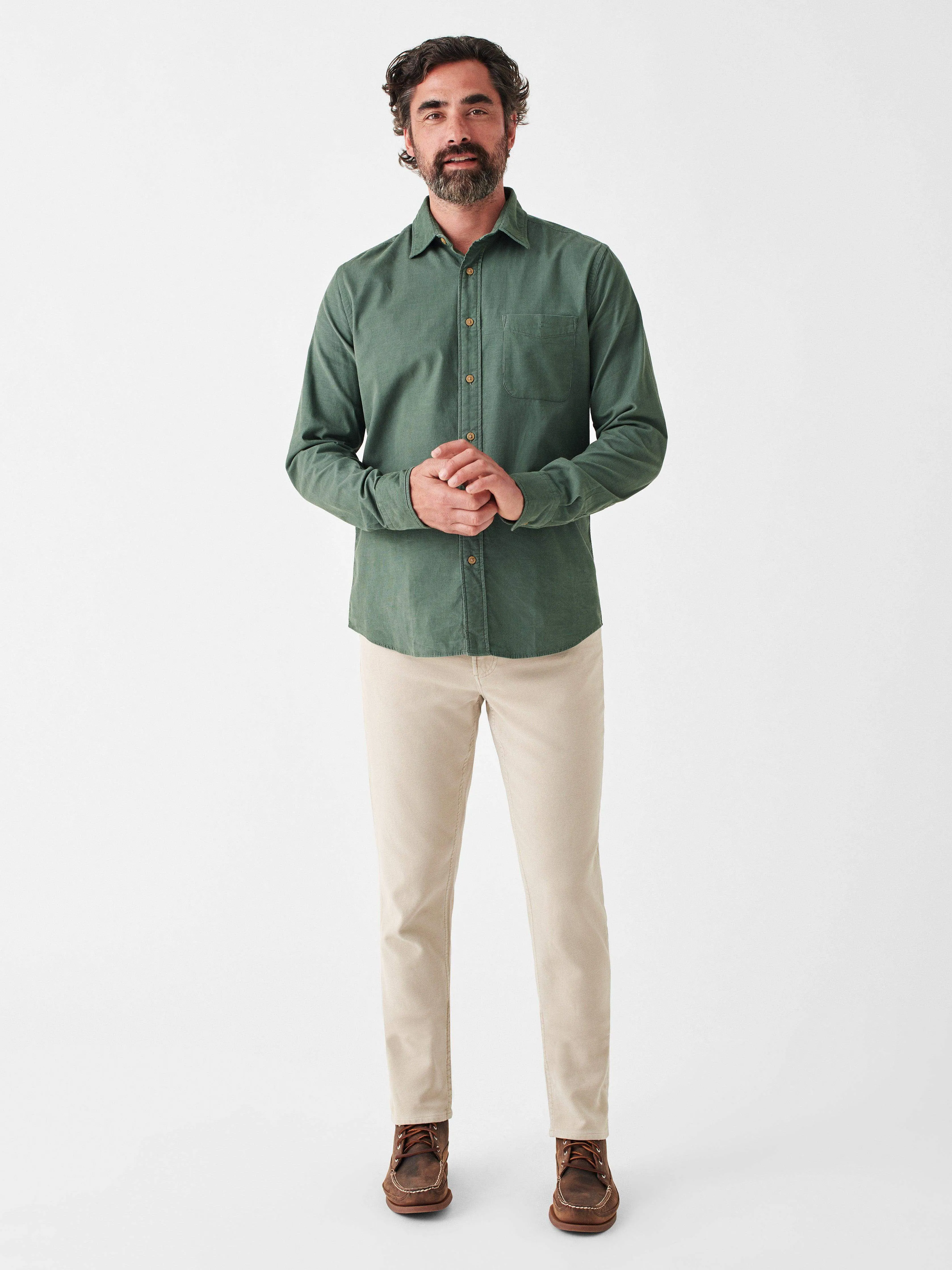 Stretch Corduroy Shirt - Laurel Wreath sold by Faherty product image thumbnail 3