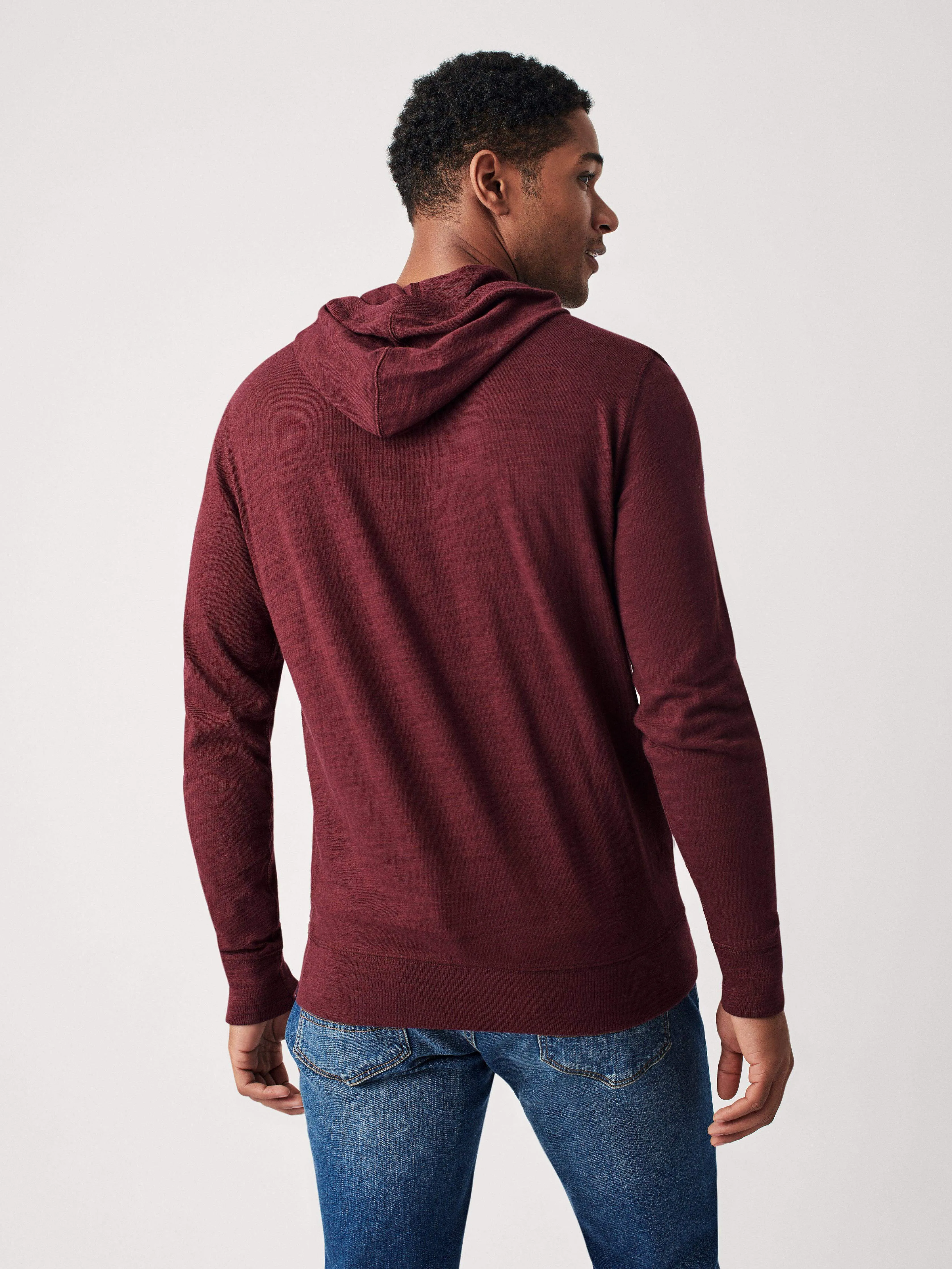 Sunwashed Slub Hoodie - Vineyard Wine sold by Faherty product image thumbnail 4