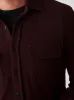 Legend™ Sweater Shirt - Burgundy Black Twill sold by Faherty