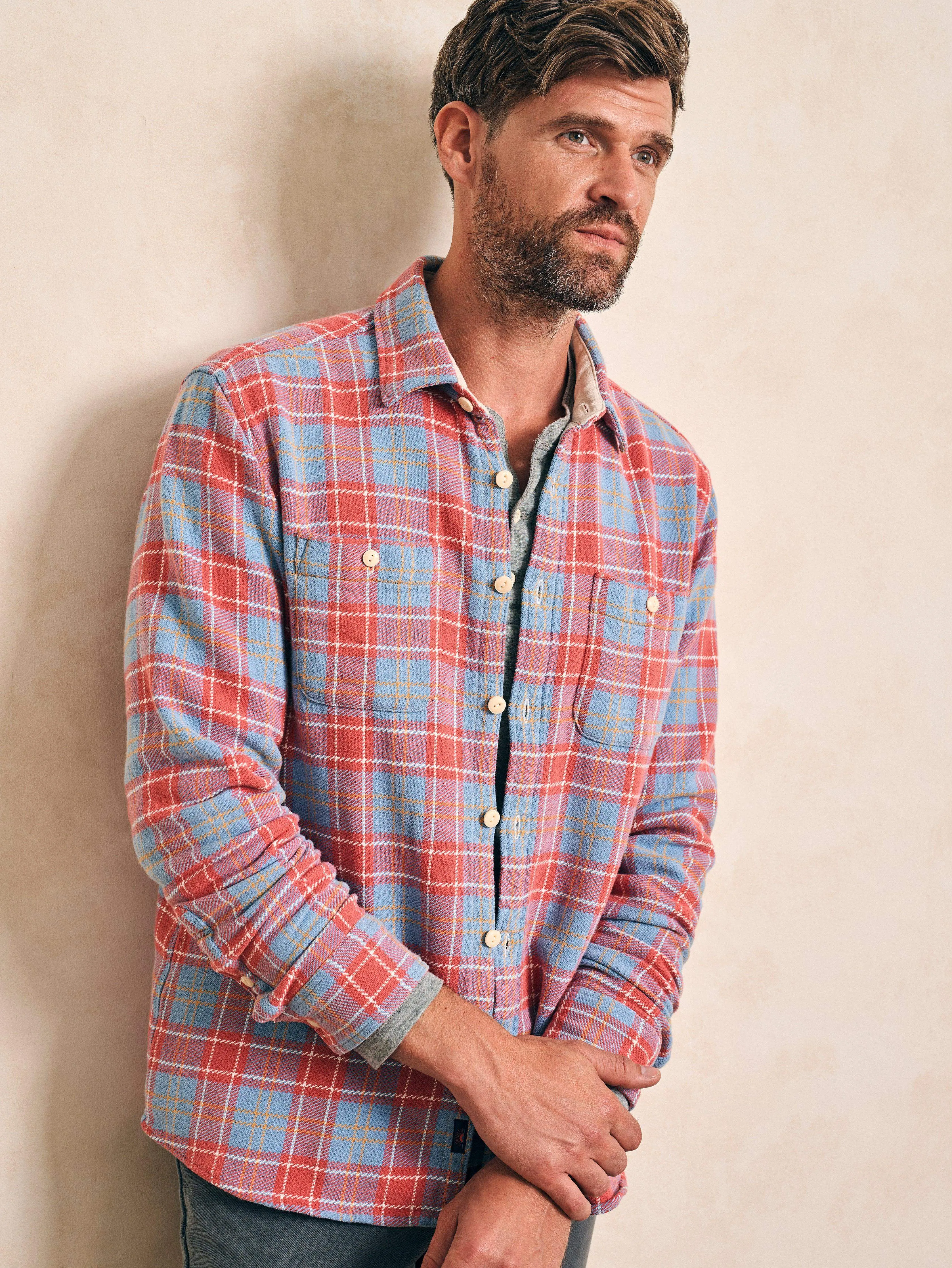 The Surf Flannel - Brick River Plaid sold by Faherty product image thumbnail 2