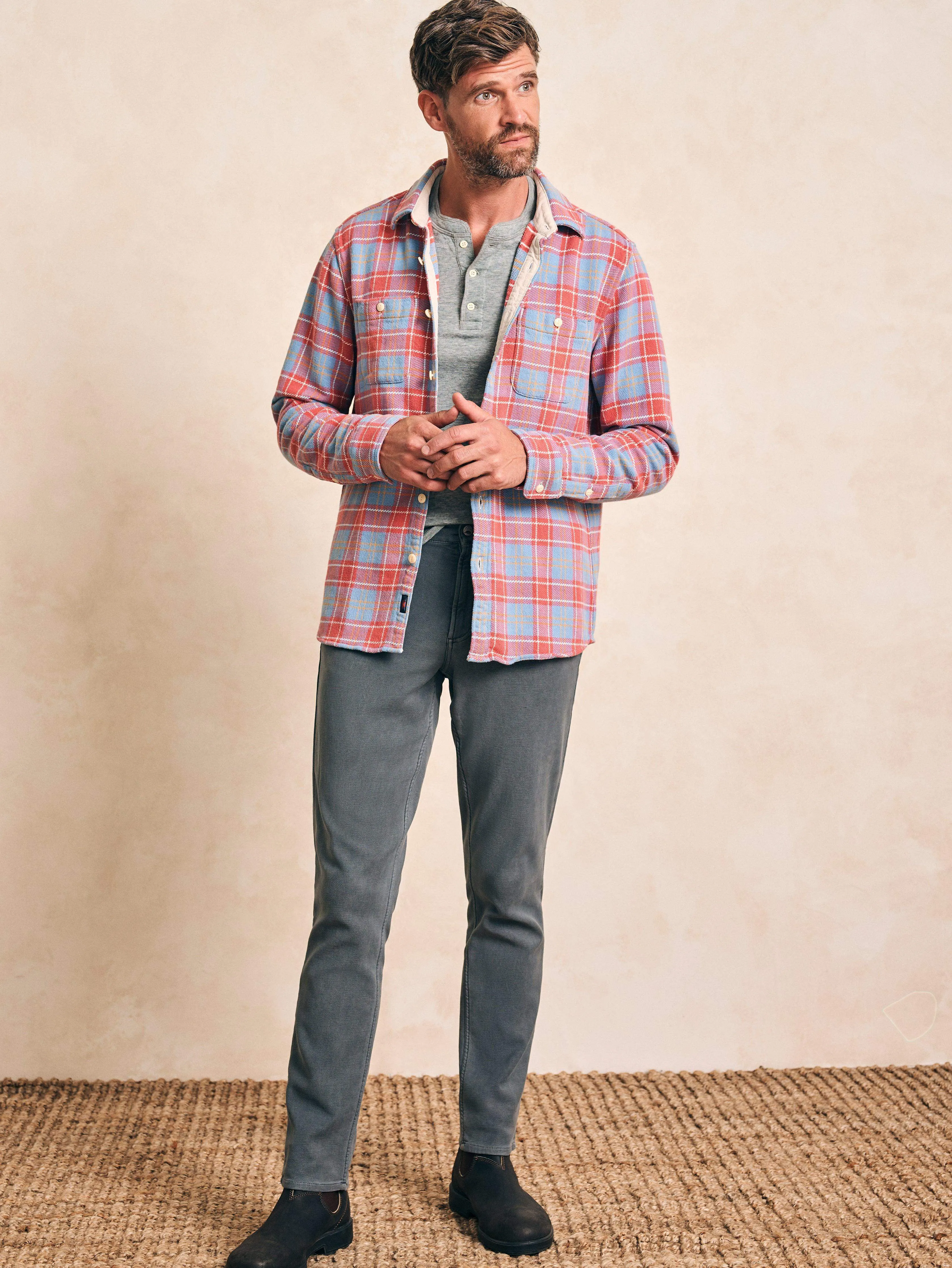 The Surf Flannel - Brick River Plaid sold by Faherty product image thumbnail 5