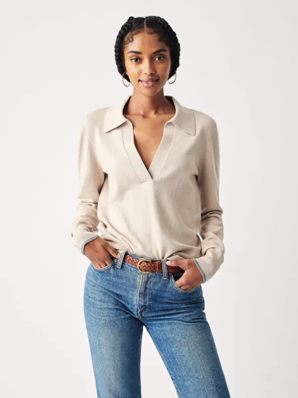 Kona Sweater Polo - Duvet sold by Faherty