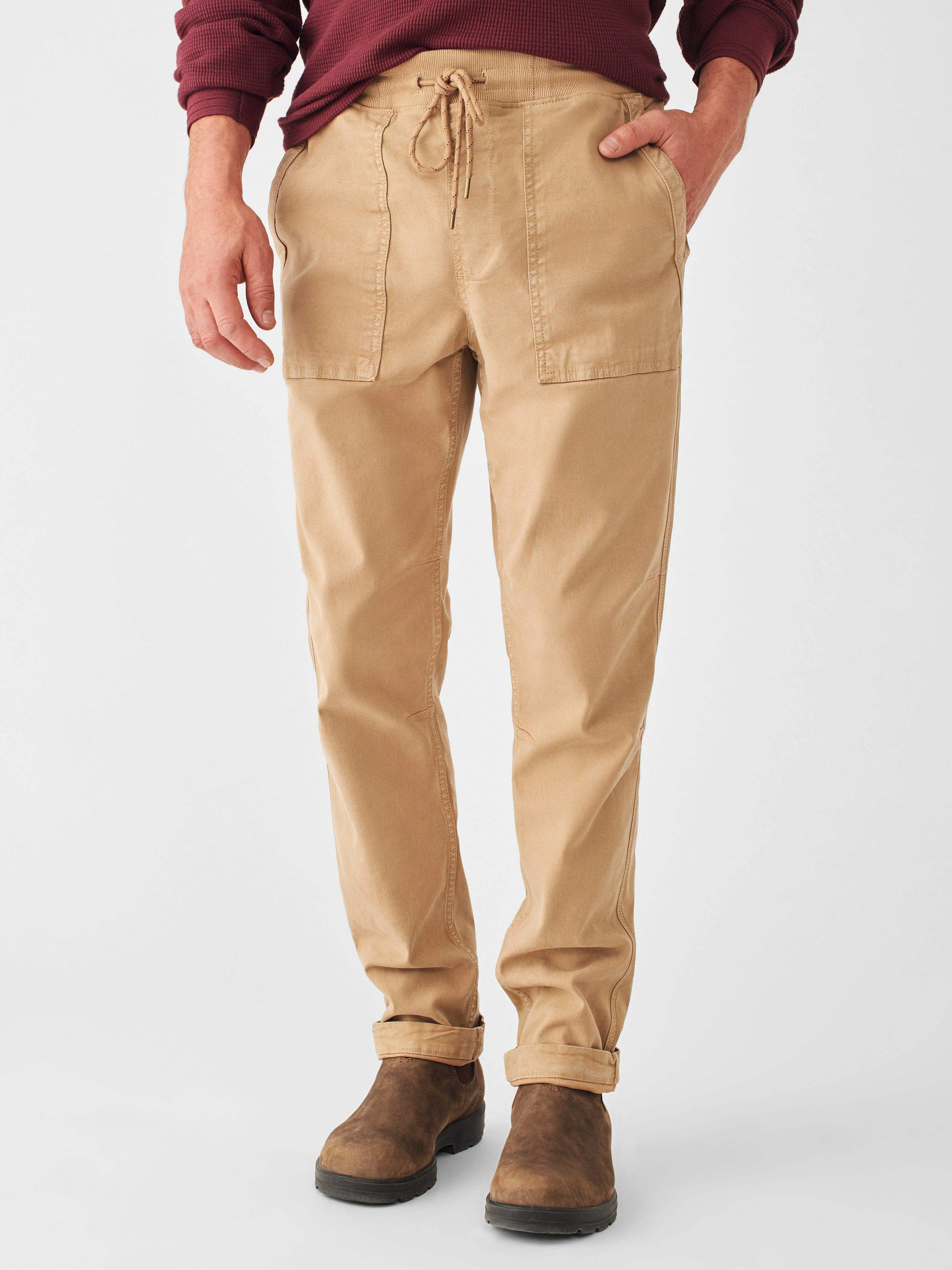 Traveler Pant - Desert Sand sold by Faherty product image thumbnail 2