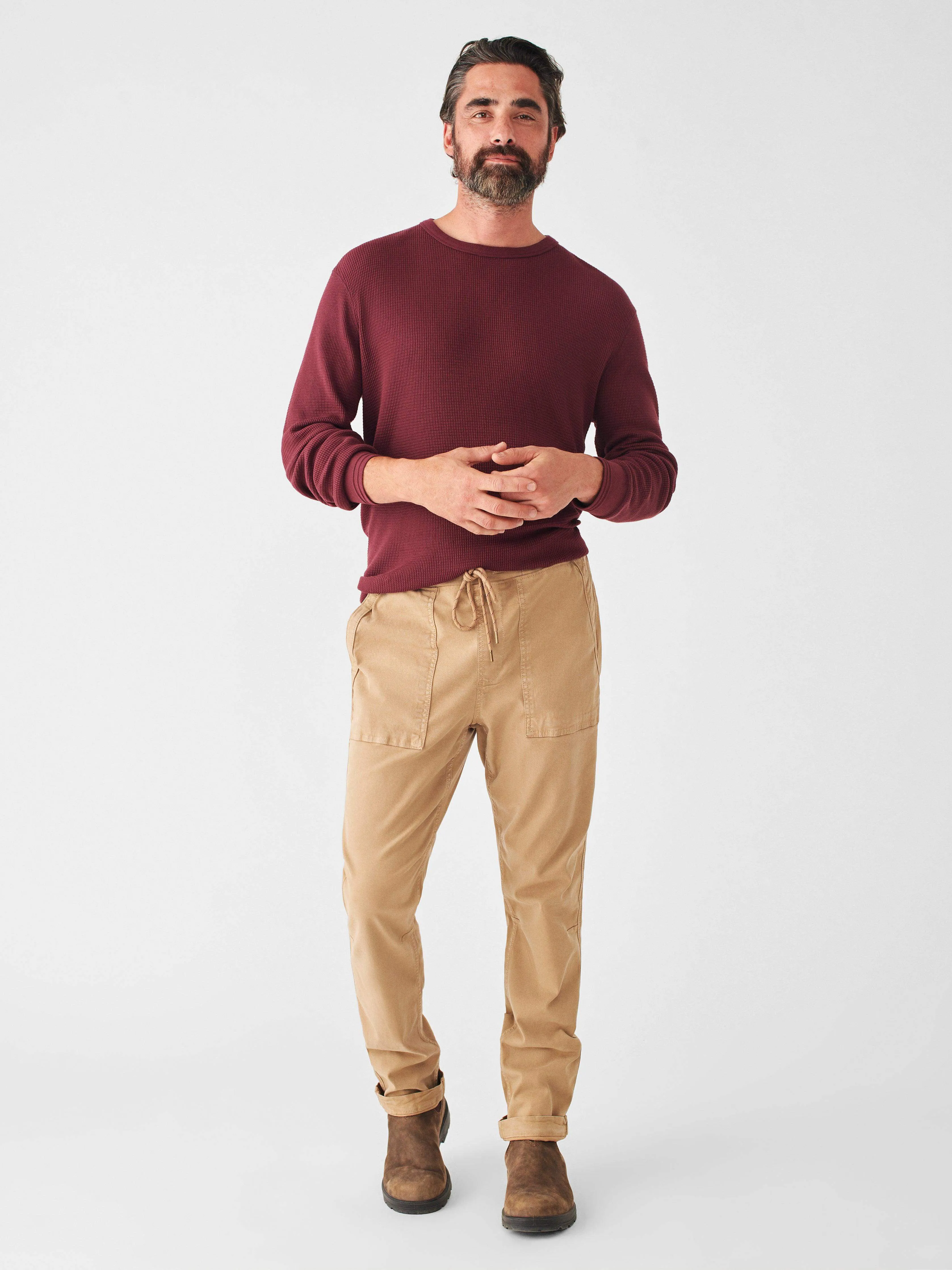 Traveler Pant - Desert Sand sold by Faherty