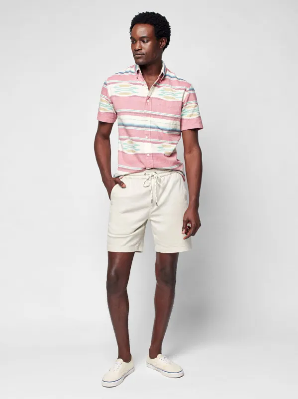 Essential Drawstring Short (6.5" Inseam) - Birch sold by Faherty