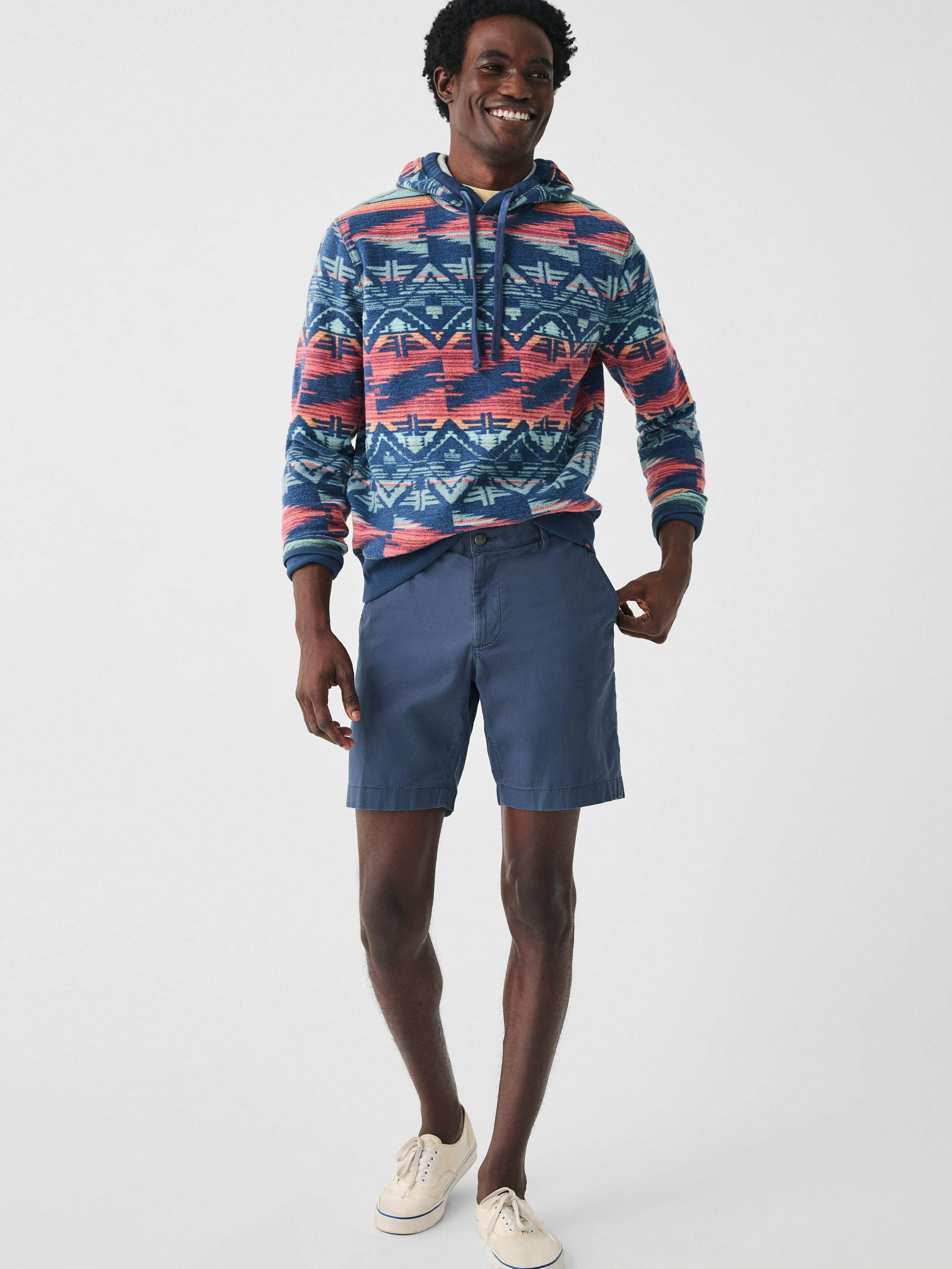 Thunder Voice Eagle Fleece Popover - Terranea sold by Faherty product image thumbnail 3