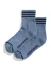 Le Bon Shoppe Girlfriend Socks - Indigo sold by Faherty