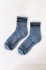 Le Bon Shoppe Girlfriend Socks - Indigo sold by Faherty