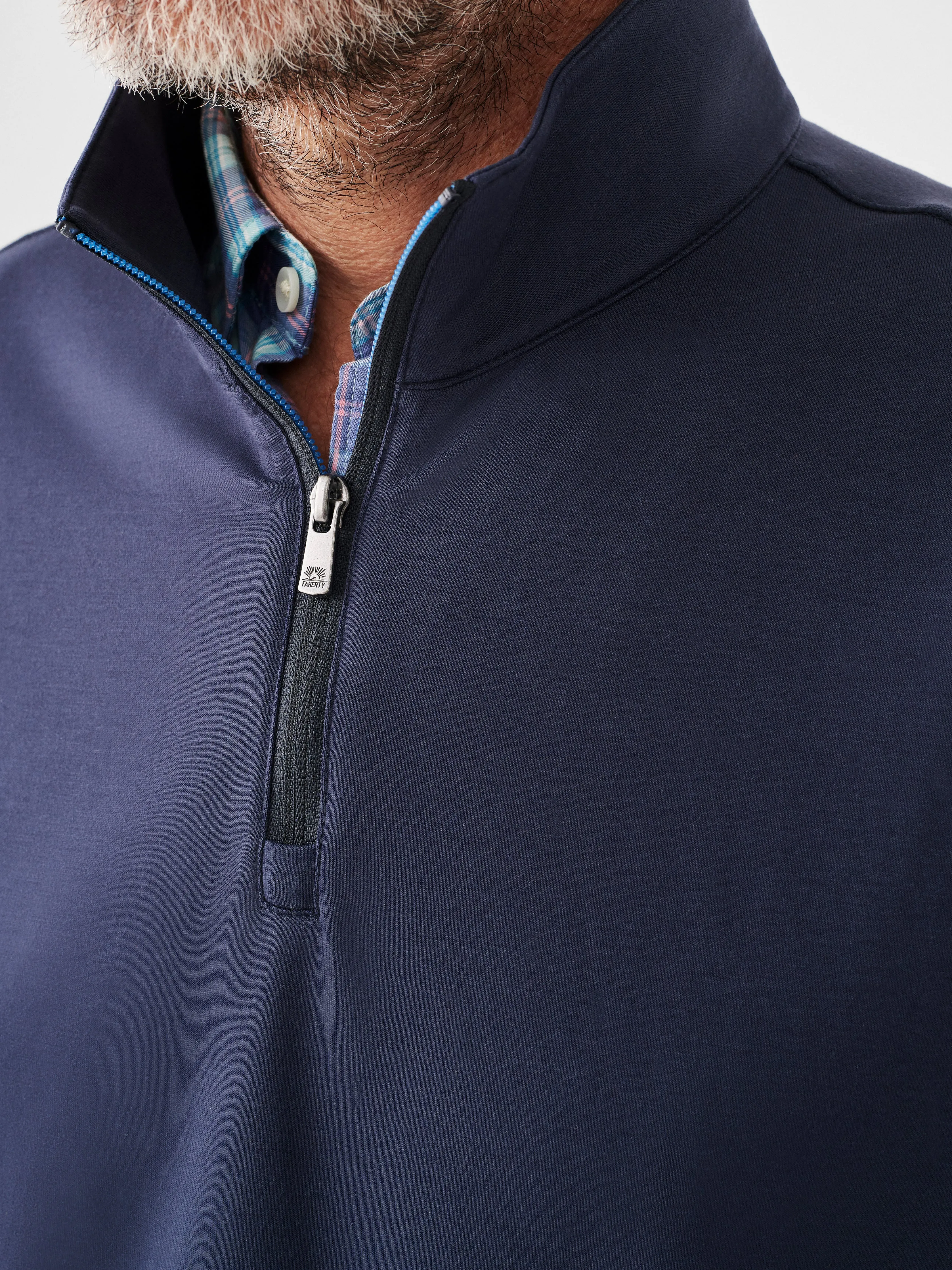 Movement™ Quarter Zip - Blue Nights sold by Faherty product image thumbnail 2