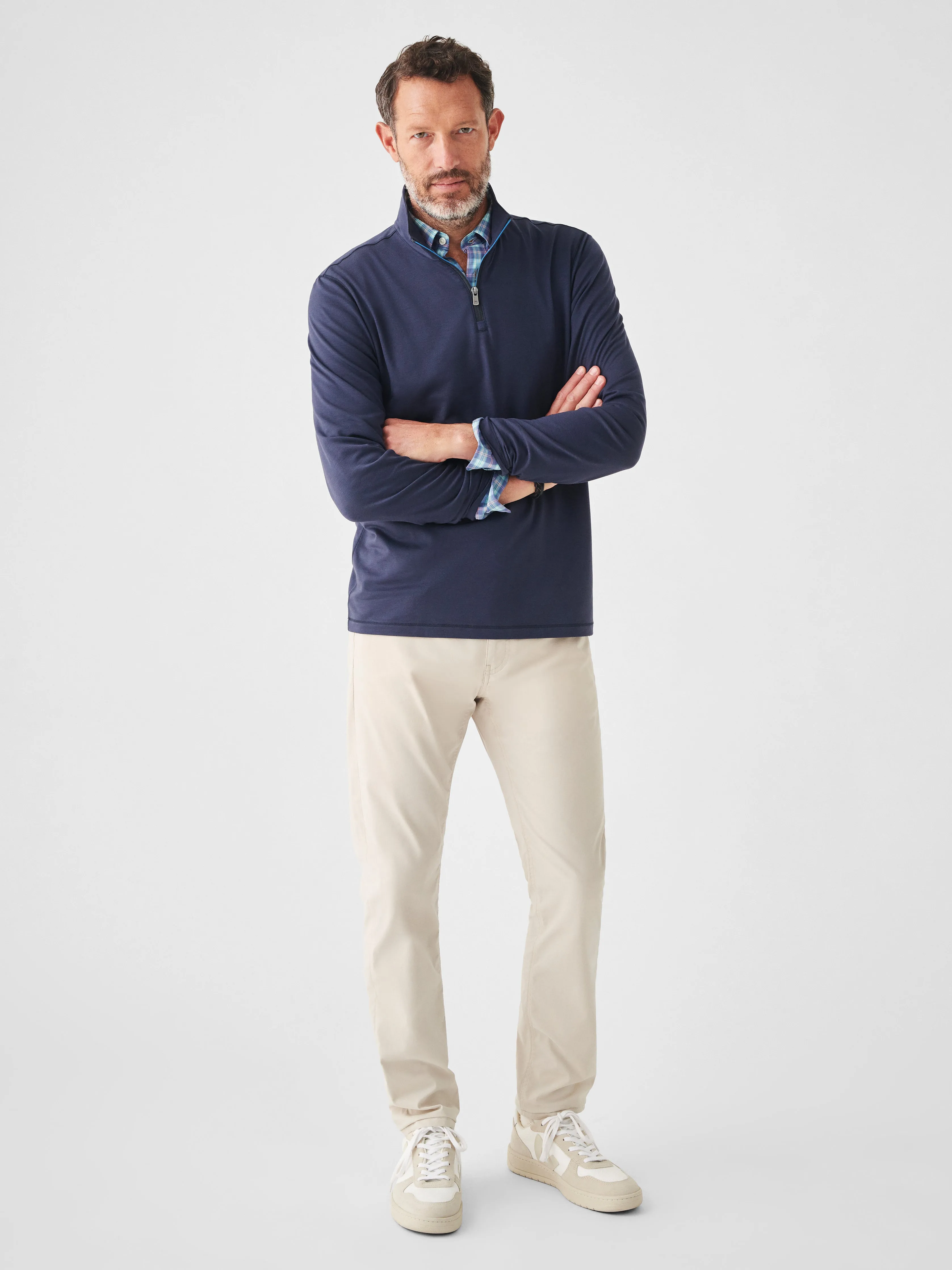 Movement™ Quarter Zip - Blue Nights sold by Faherty product image thumbnail 4