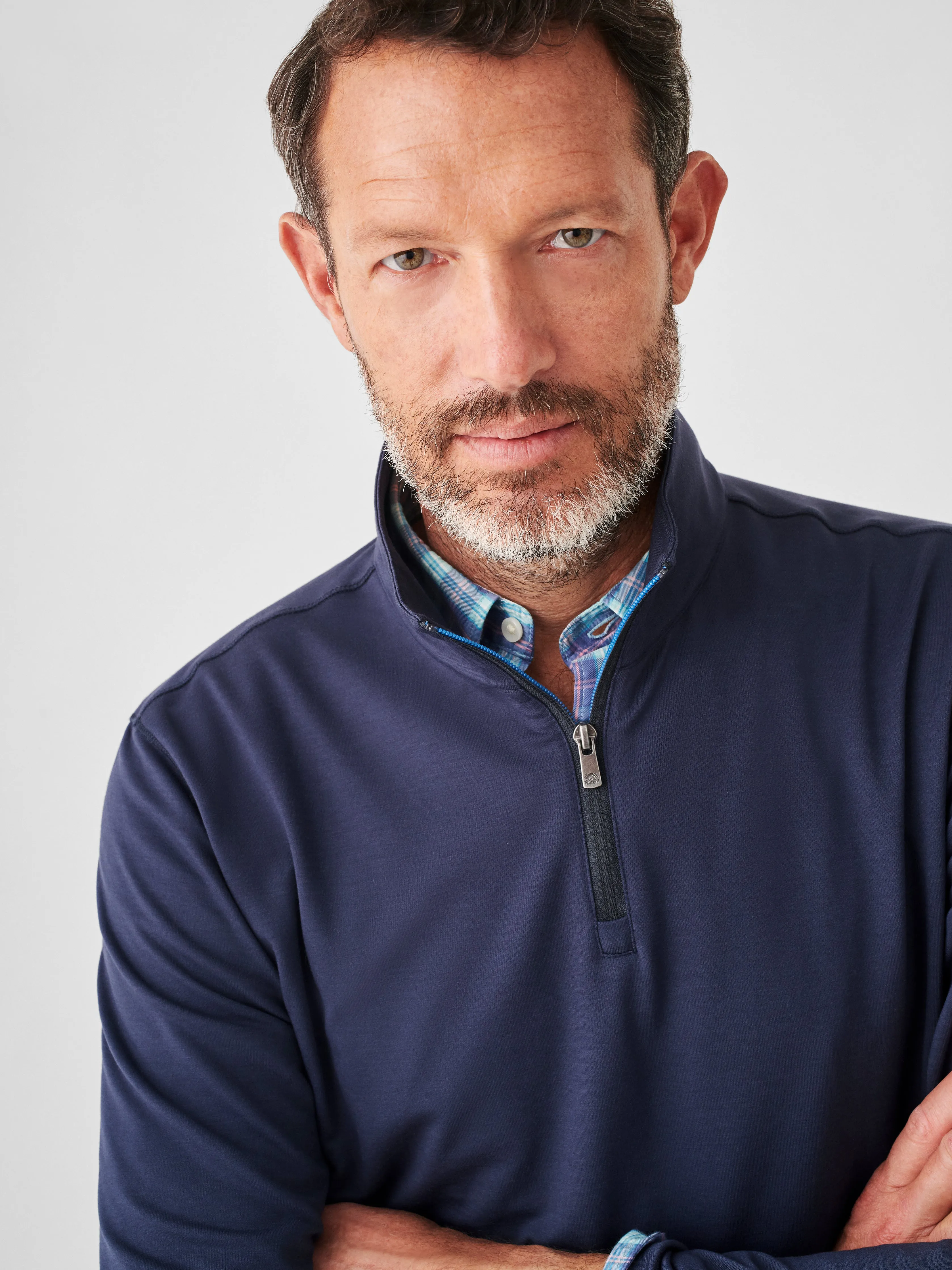 Movement™ Quarter Zip - Blue Nights sold by Faherty product image thumbnail 3