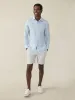Laguna Linen Shirt - Light Blue Melange sold by Faherty