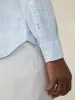 Laguna Linen Shirt - Light Blue Melange sold by Faherty
