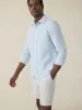 Laguna Linen Shirt - Light Blue Melange sold by Faherty