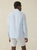 Laguna Linen Shirt - Light Blue Melange sold by Faherty