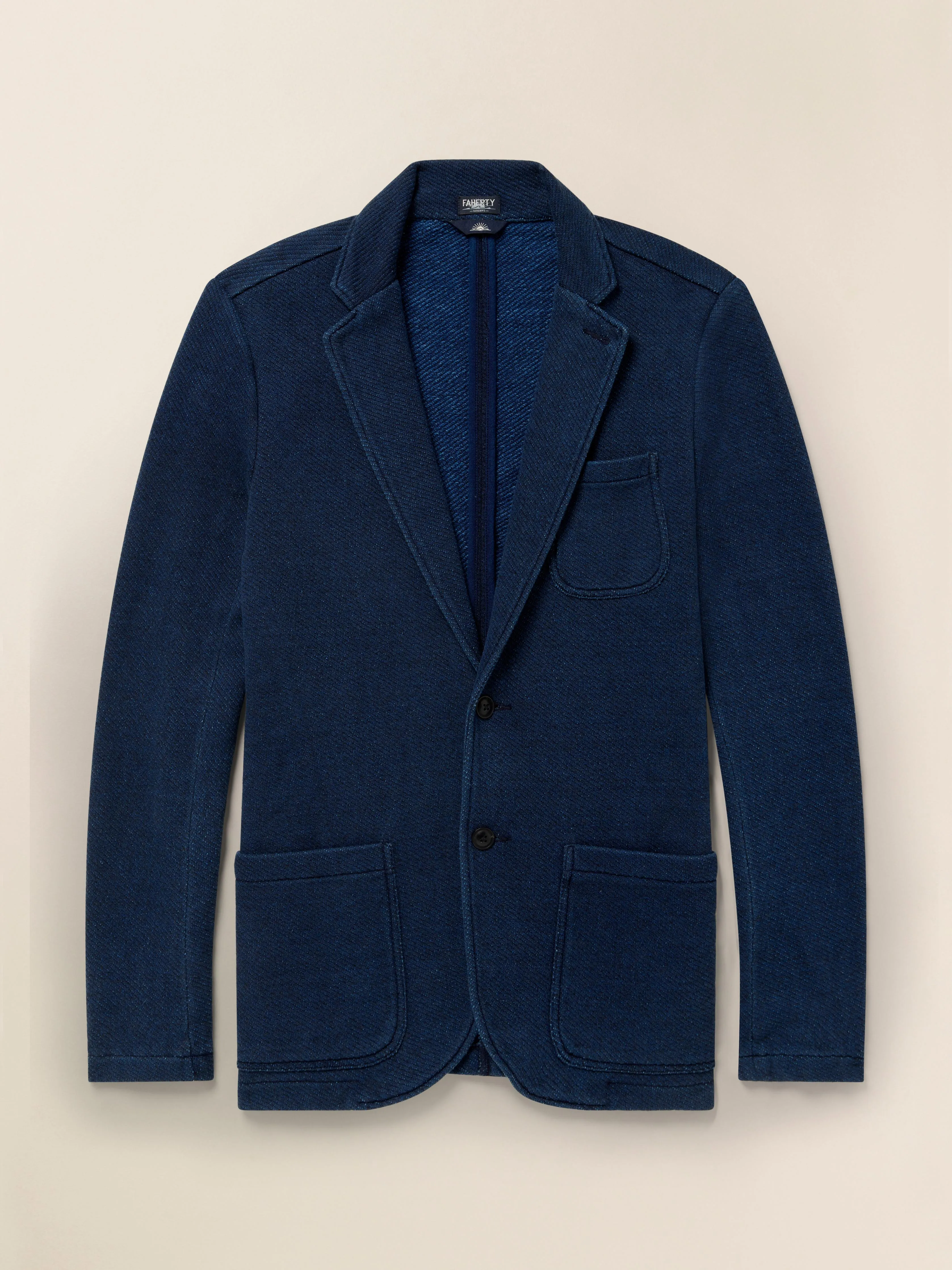 Inlet Knit Blazer (Short) - Hendricks Indigo Wash sold by Faherty product image thumbnail 4