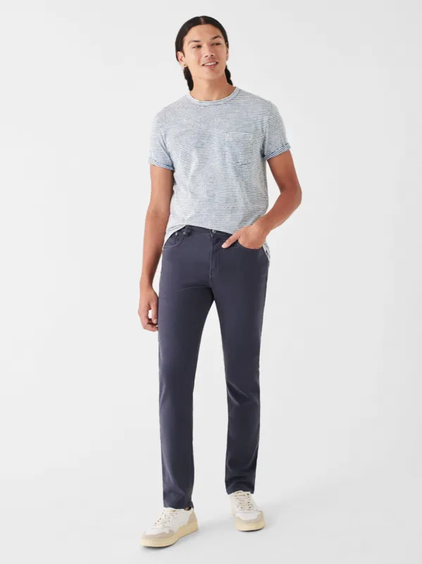 Stretch Terry 5-Pocket Pant (34" Inseam) - Navy sold by Faherty