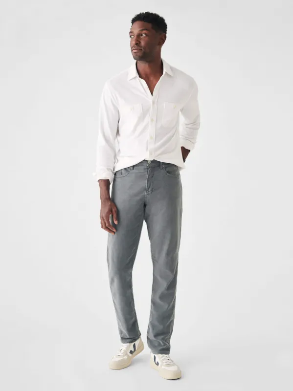 Stretch Terry 5-Pocket Pant (34" Inseam) - Slate sold by Faherty