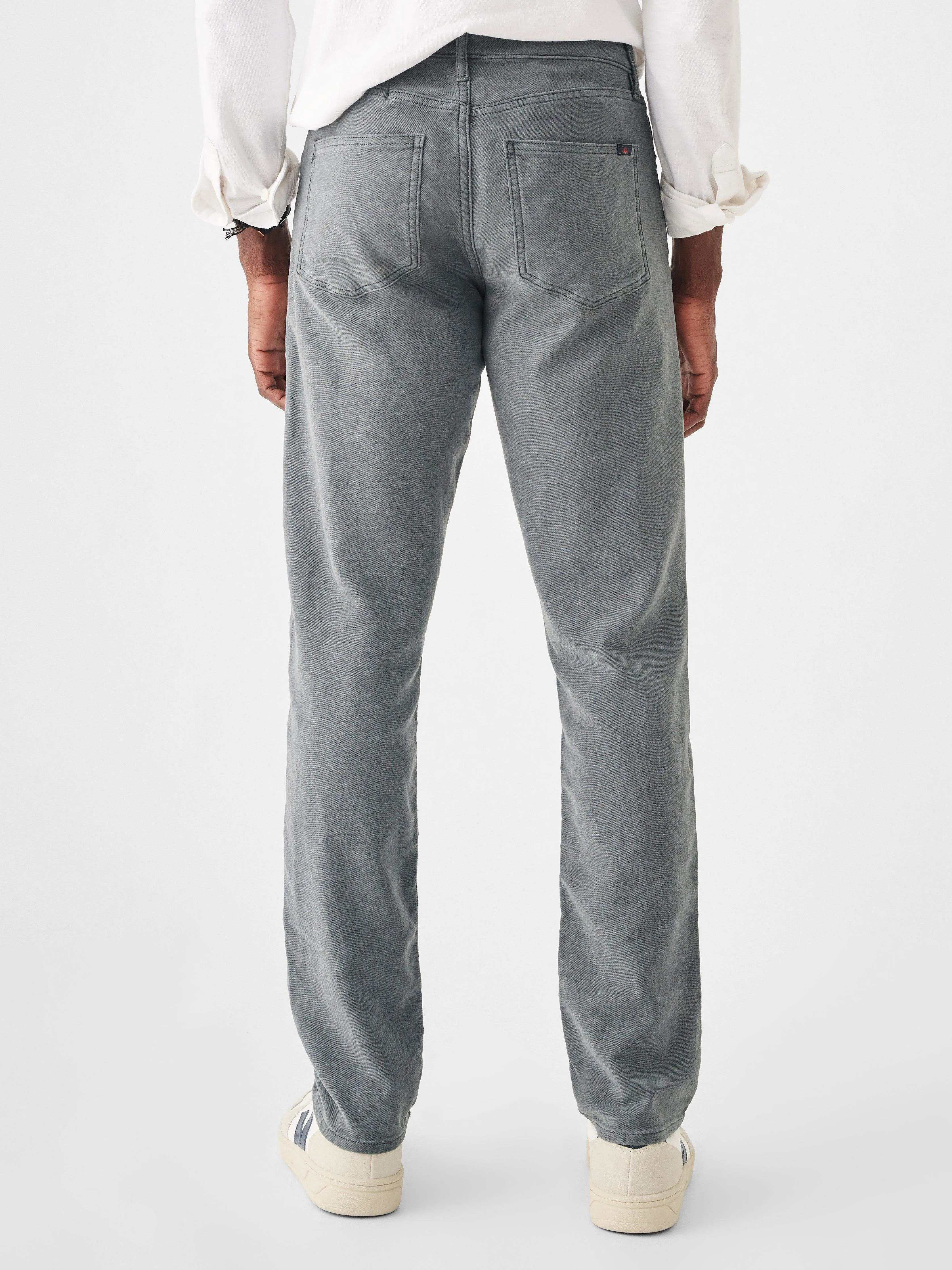 Stretch Terry 5-Pocket Pant (34" Inseam) - Slate sold by Faherty product image thumbnail 5