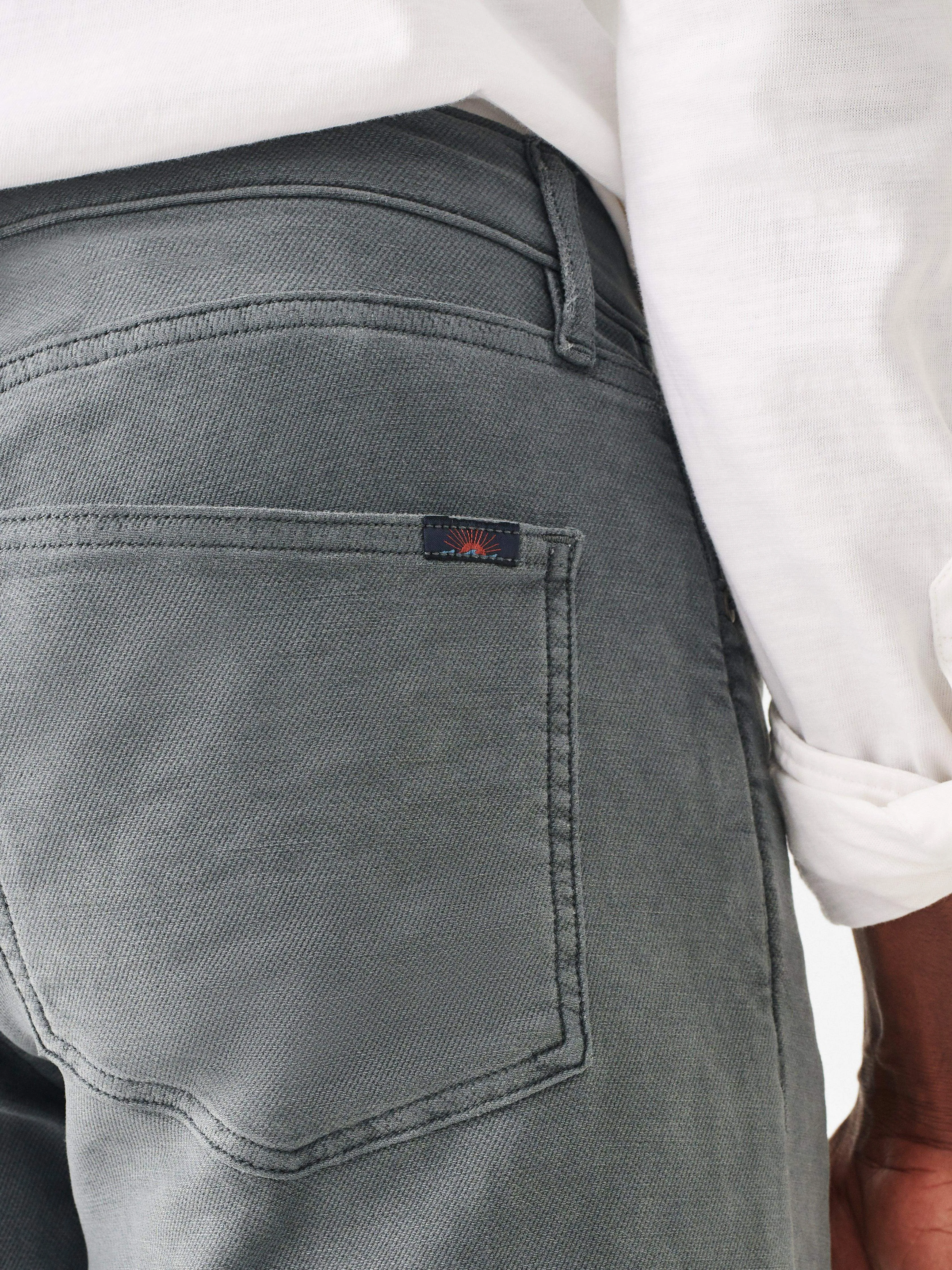 Stretch Terry 5-Pocket Pant (34" Inseam) - Slate sold by Faherty product image thumbnail 4