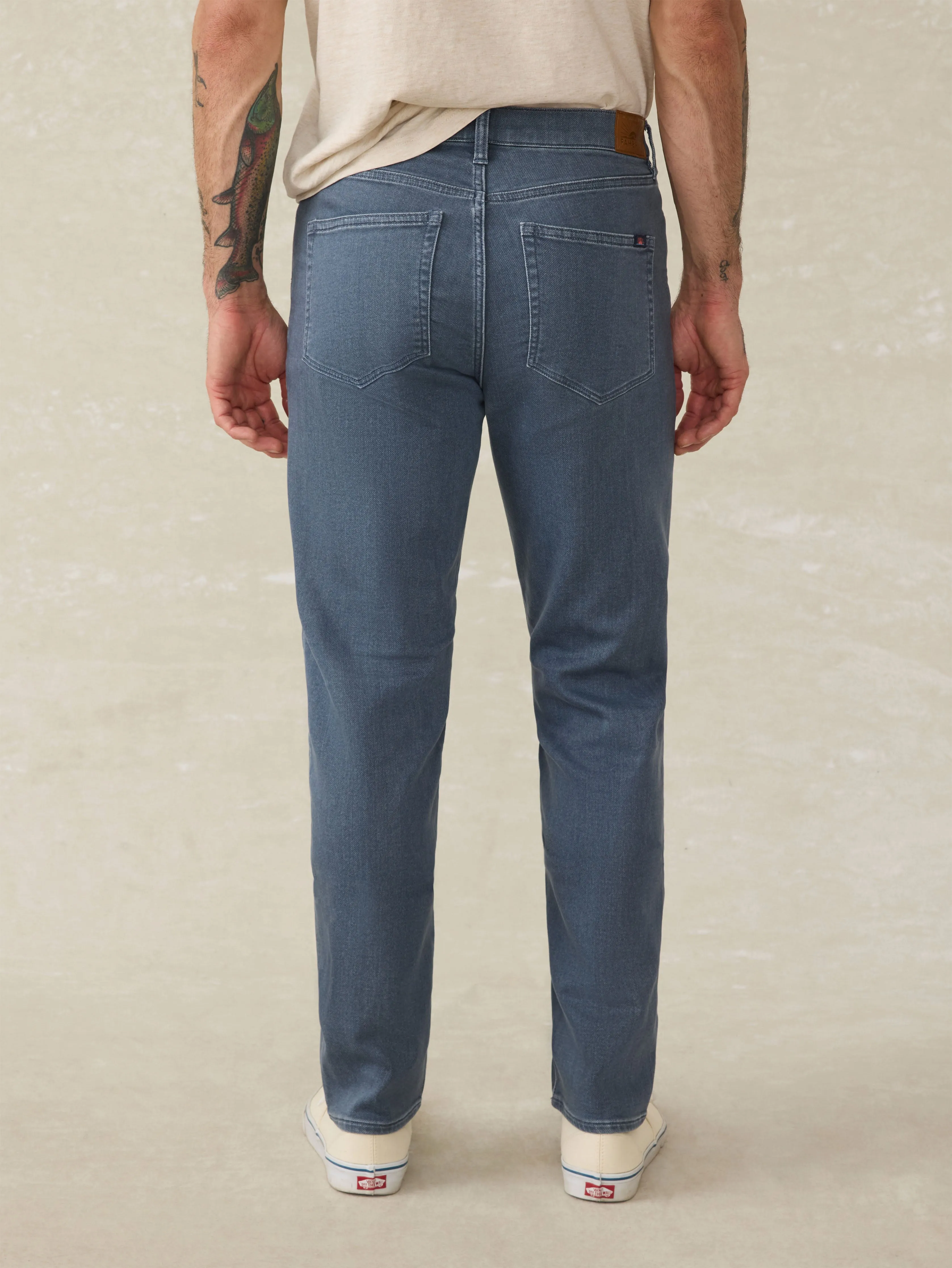 Stretch Terry 5-Pocket Pant - Tradewinds Wash sold by Faherty product image thumbnail 5