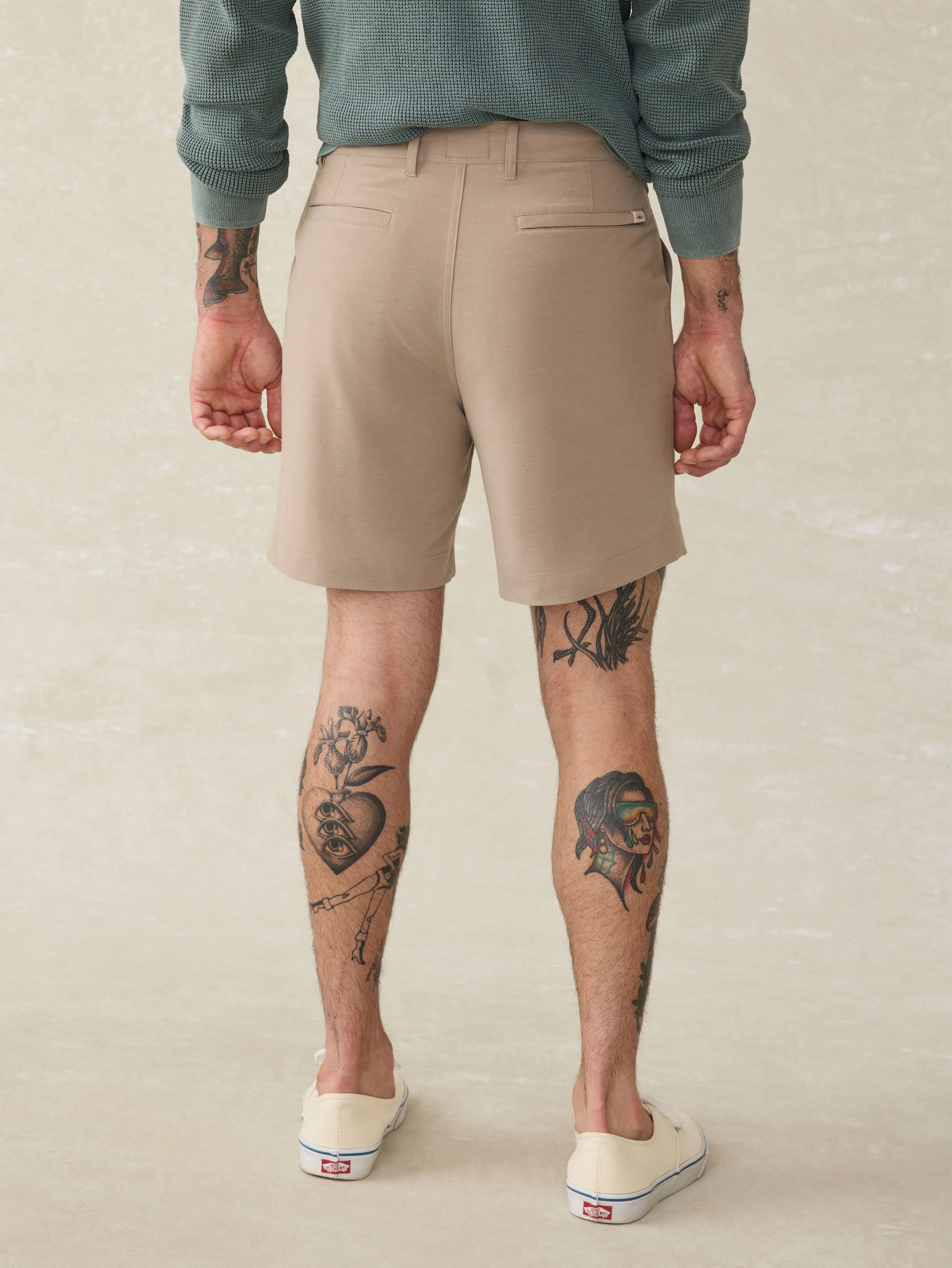 All Day™ Short 2.0 (7") - Khaki sold by Faherty product image thumbnail 5