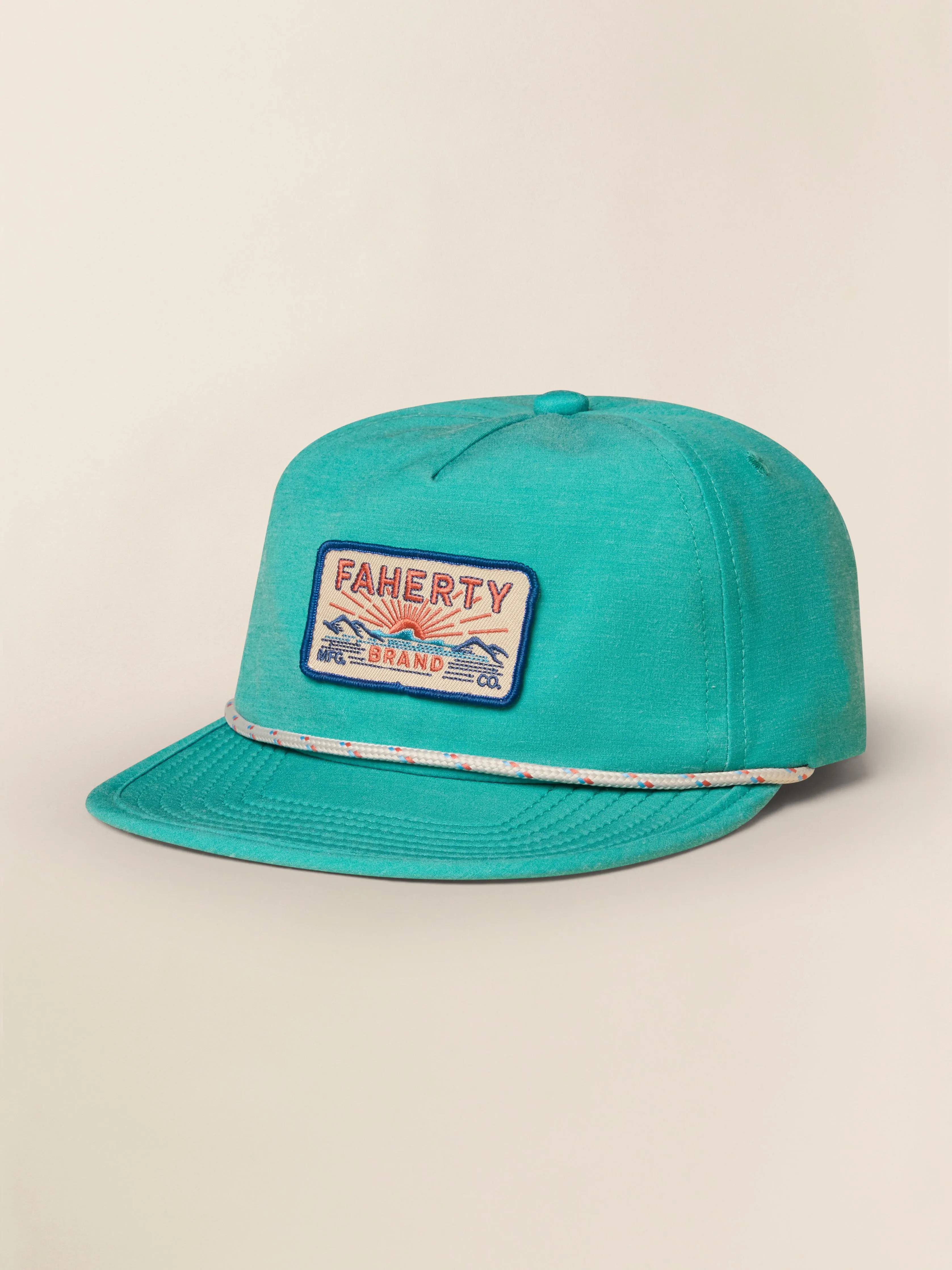 All Day™ Corded Hat - Teal Sea sold by Faherty