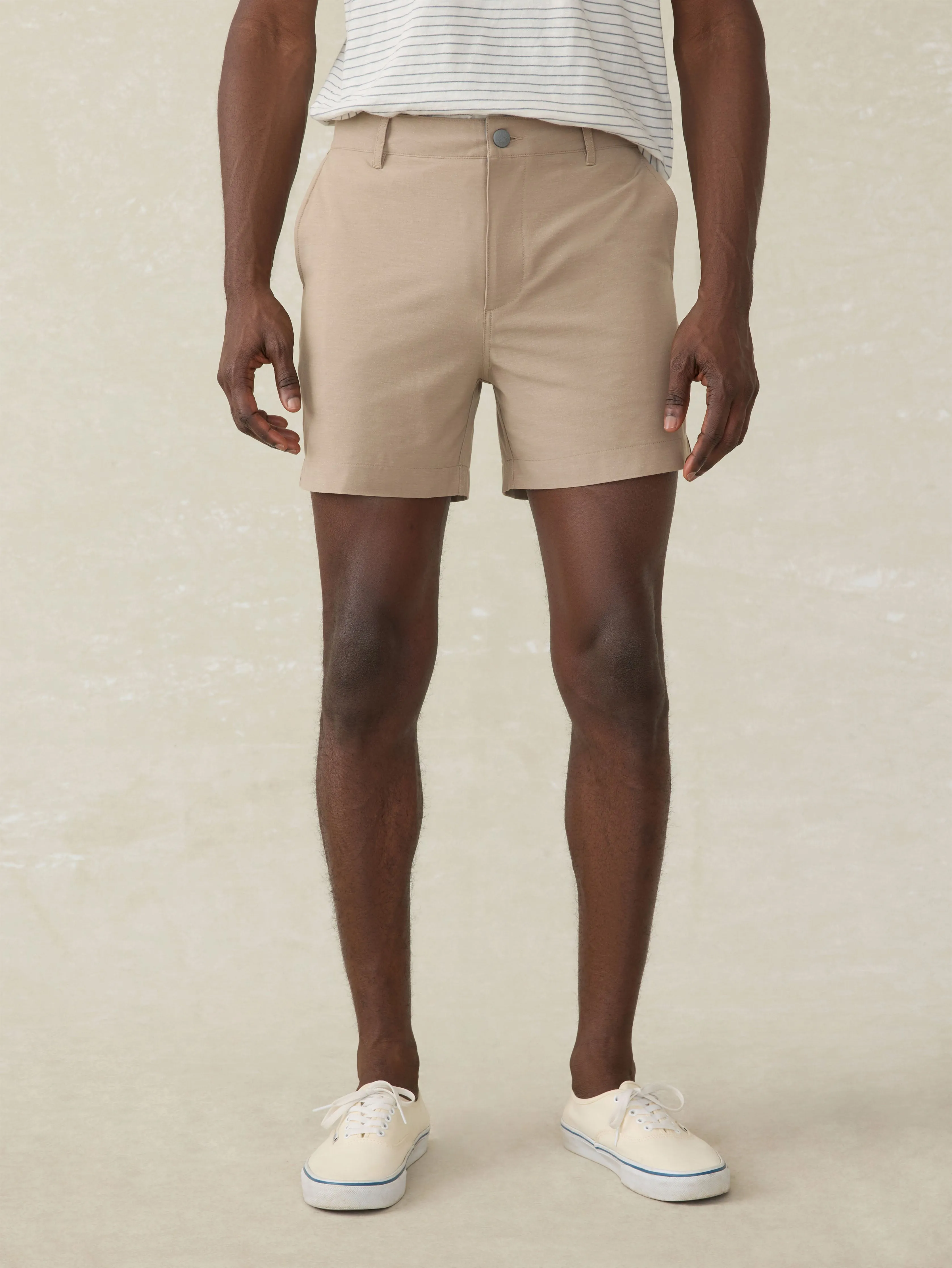 All Day™ Short 2.0 (5") - Khaki sold by Faherty