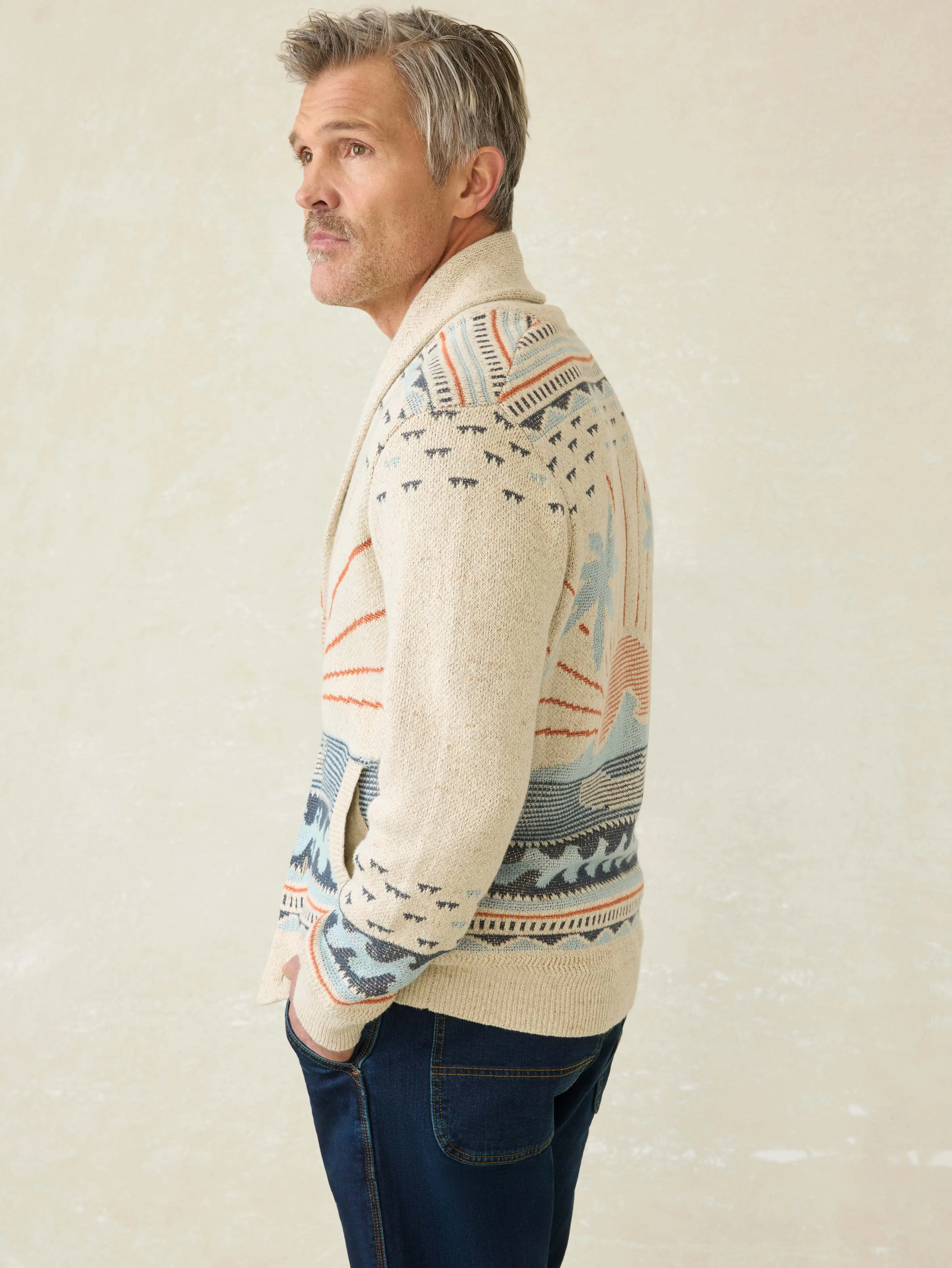 Cardigan Sweater - Sand Island sold by Faherty product image thumbnail 4